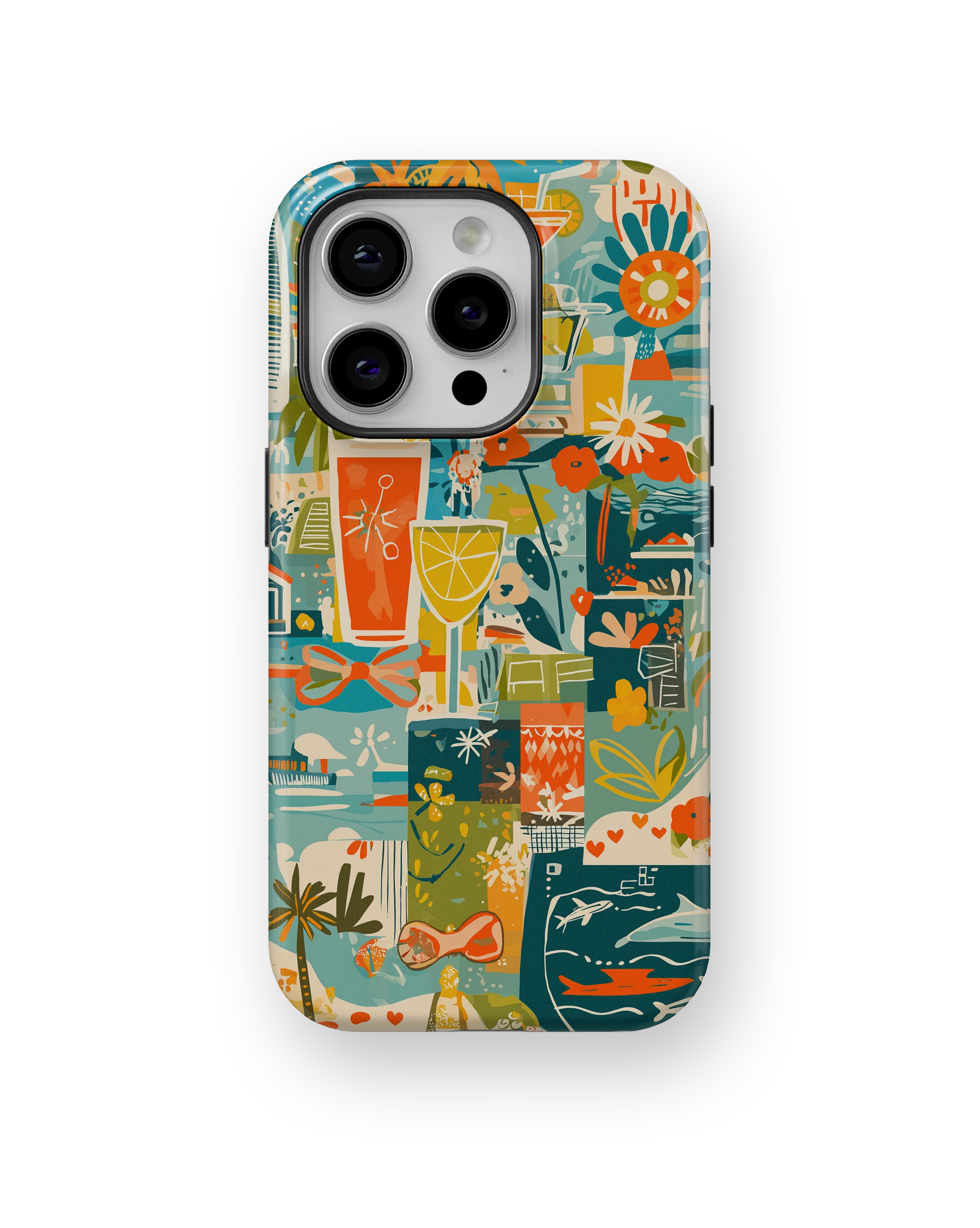 Coque iPhone – Design Summer Coloré & Lifestyle Tropical