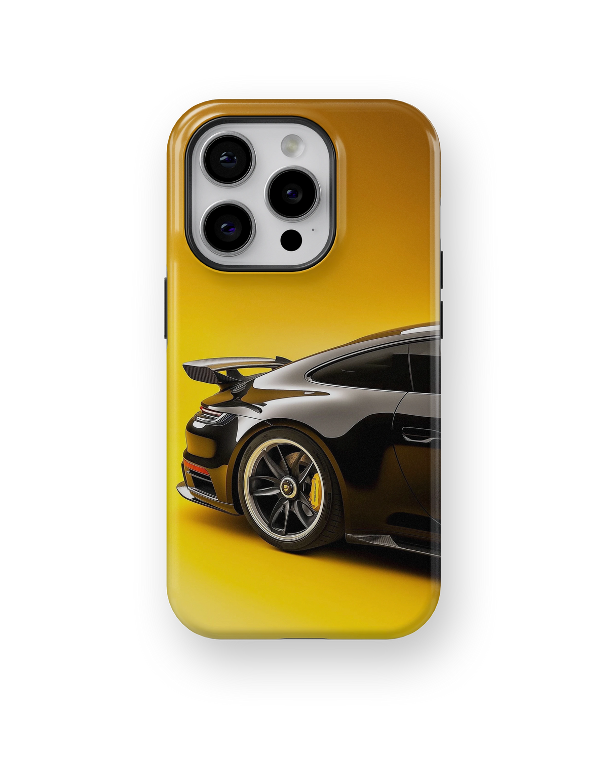 Coque iPhone – Porsche 911 Black & Yellow