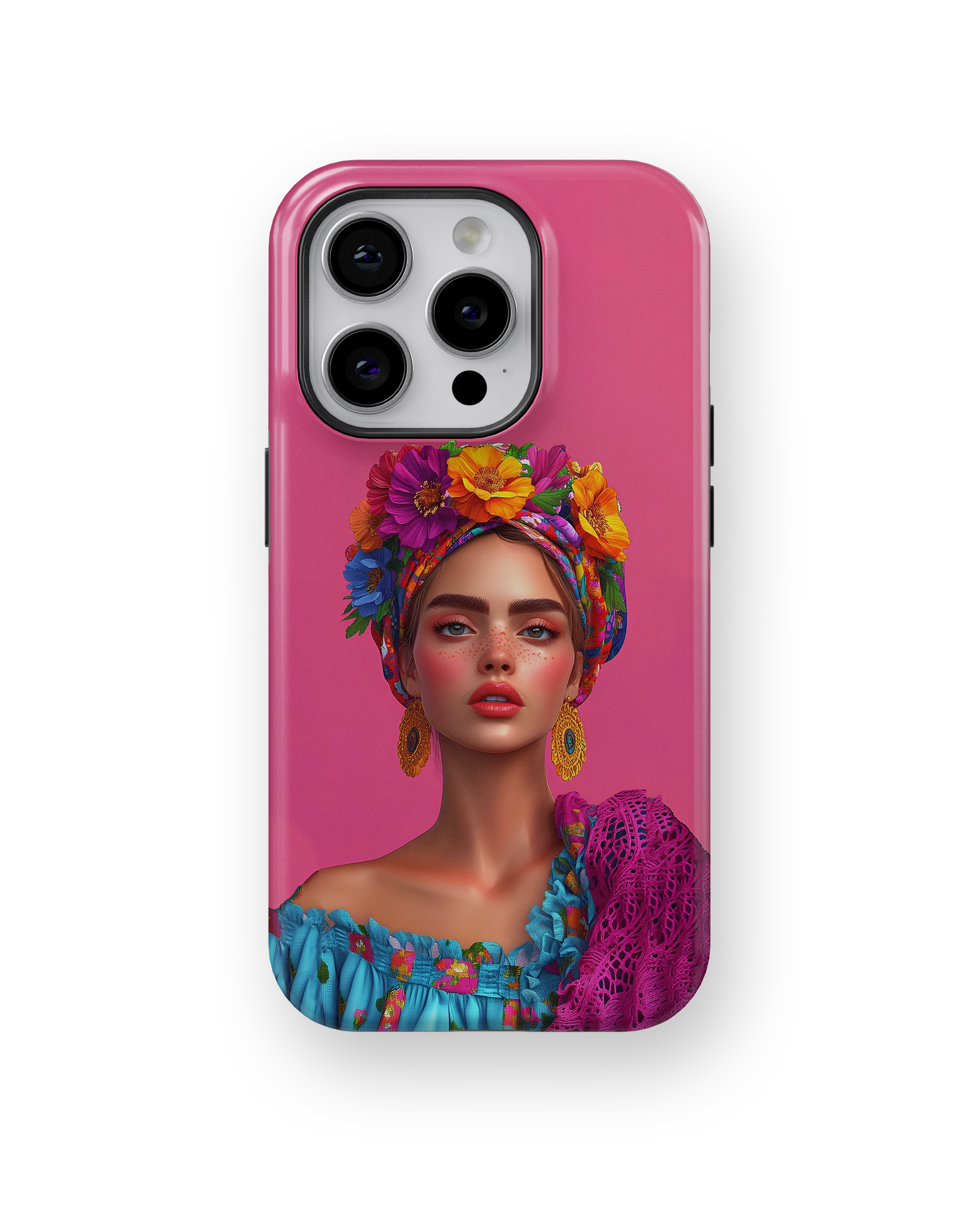 Coque iPhone – Design Femme Fleurie Colorée