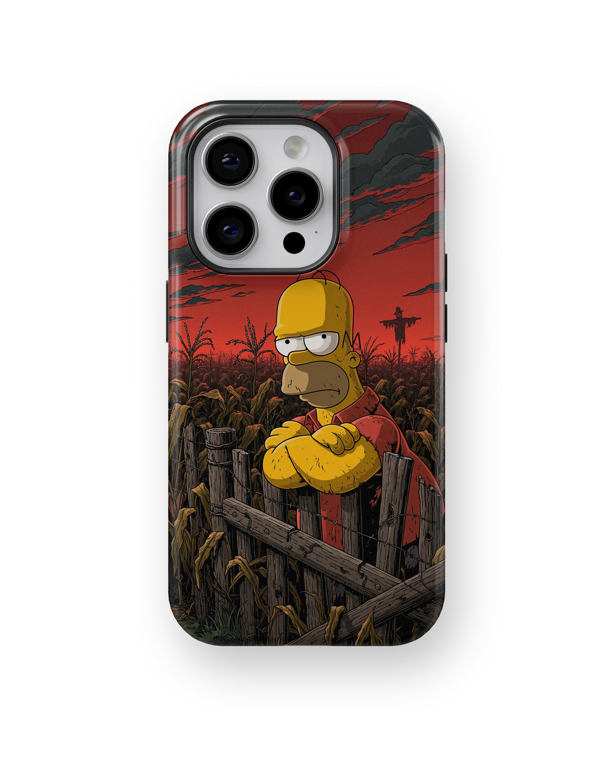 Coque iPhone Homer Simpson – Design Dark Red | Les Simpson