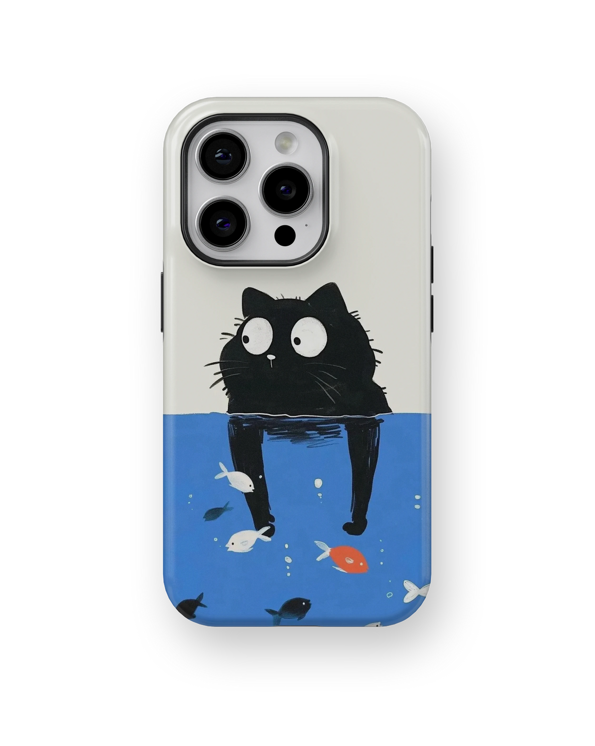 Coque iPhone – Design Chat Noir Océan