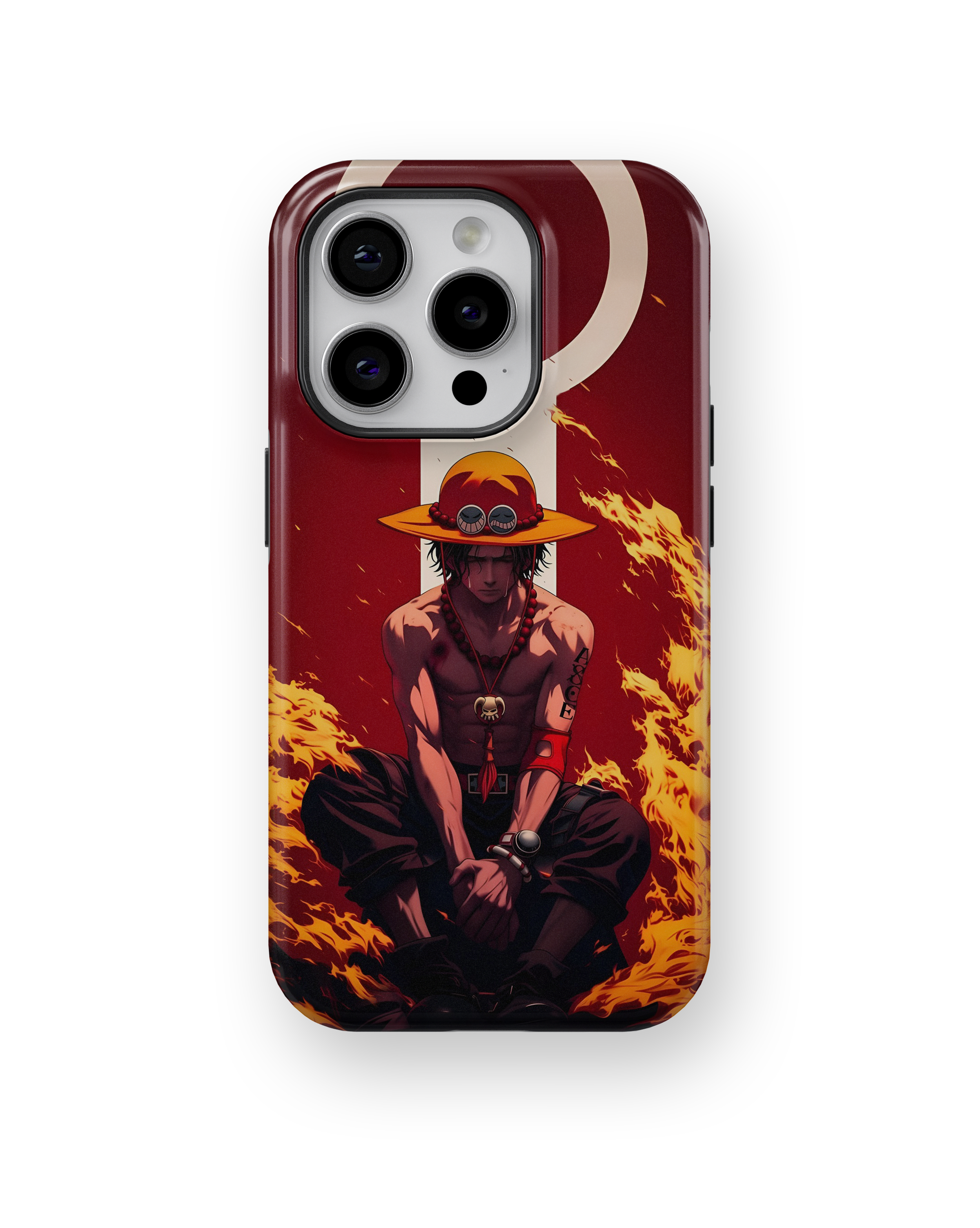 Coque iPhone Portgas D. Ace – Design Flamme Rouge | One Piece