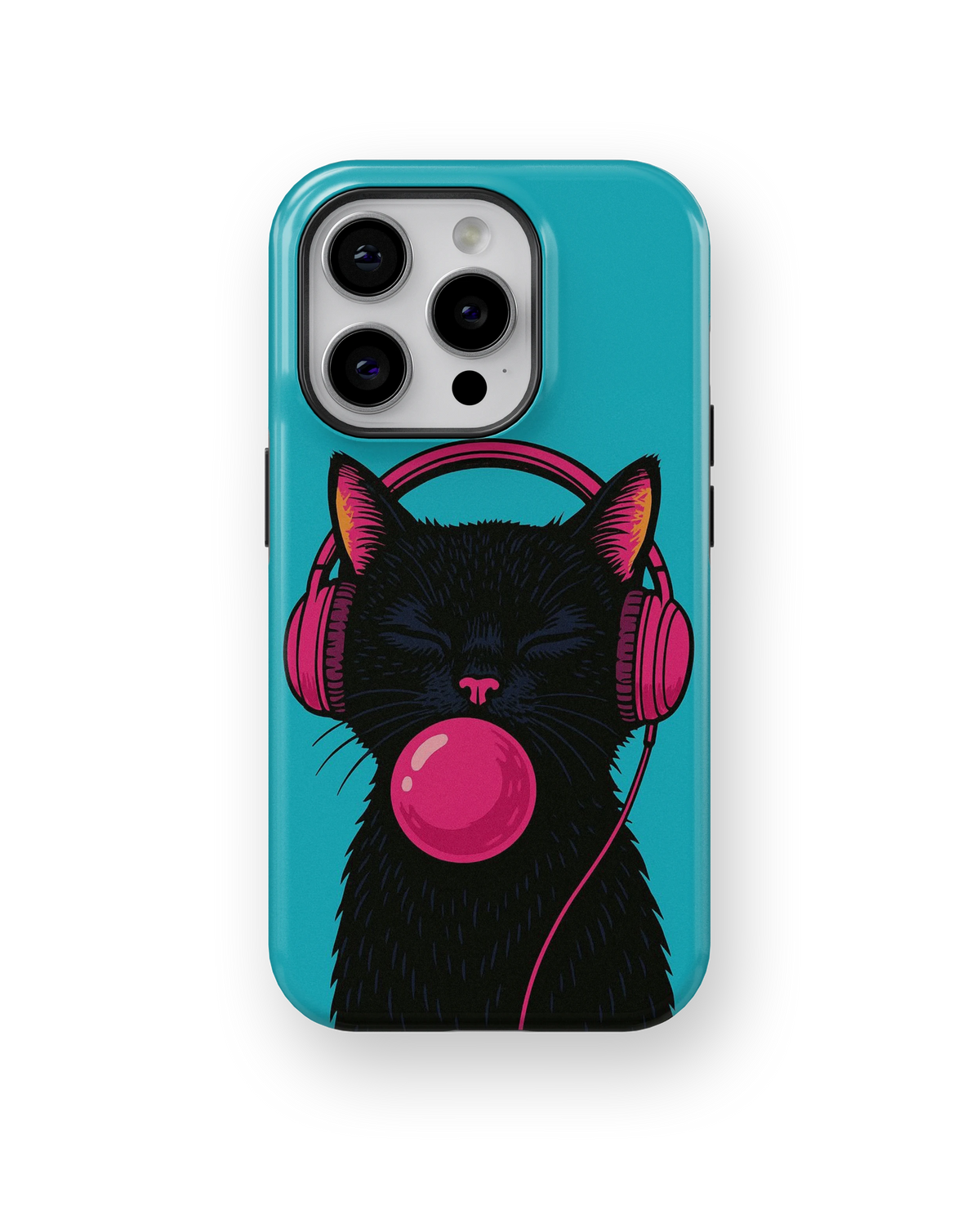 Coque iPhone – Music Cat Bubble