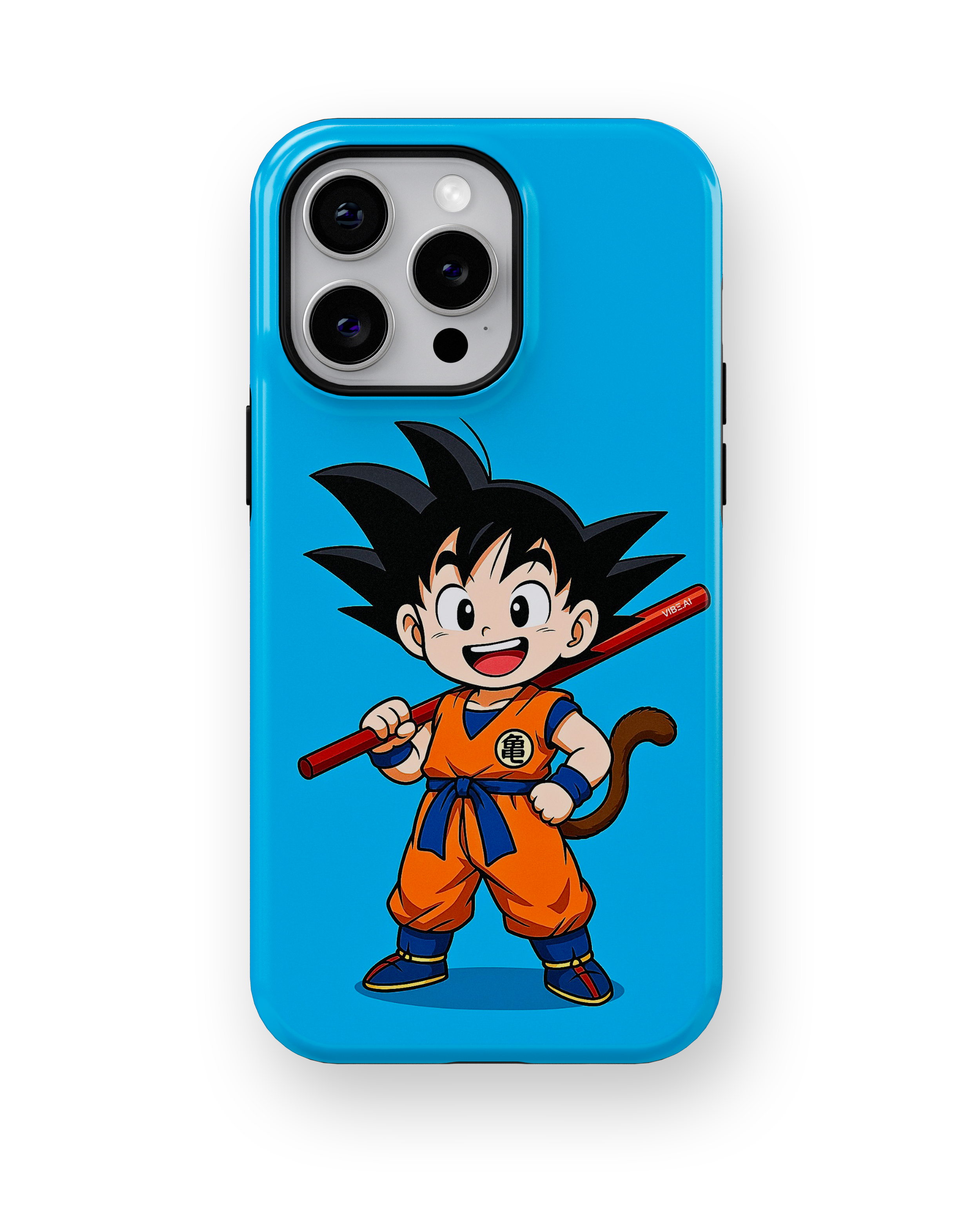 Coque iPhone Anime Goku Bleue
