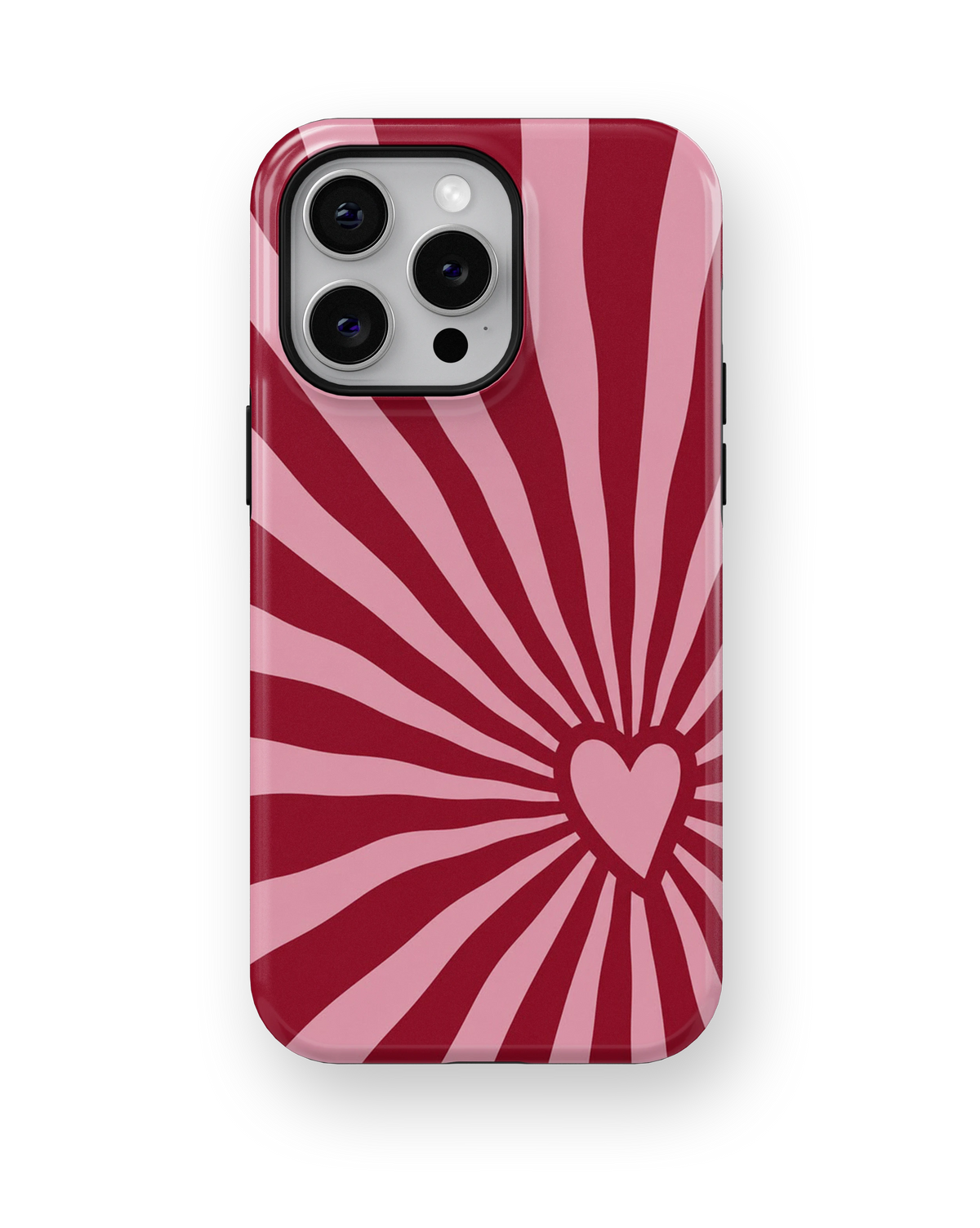 Coque iPhone – Design Cœur Pop Rose