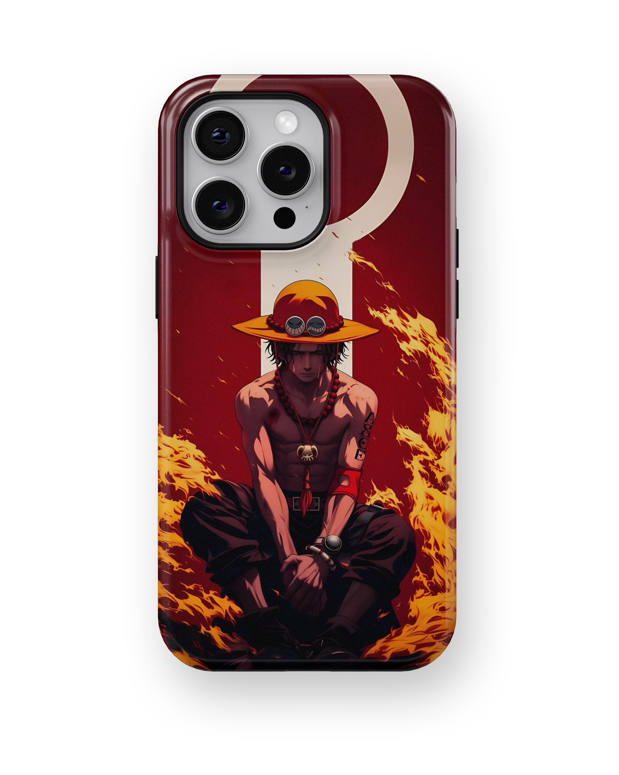 Coque iPhone Portgas D. Ace – Design Flamme Rouge | One Piece