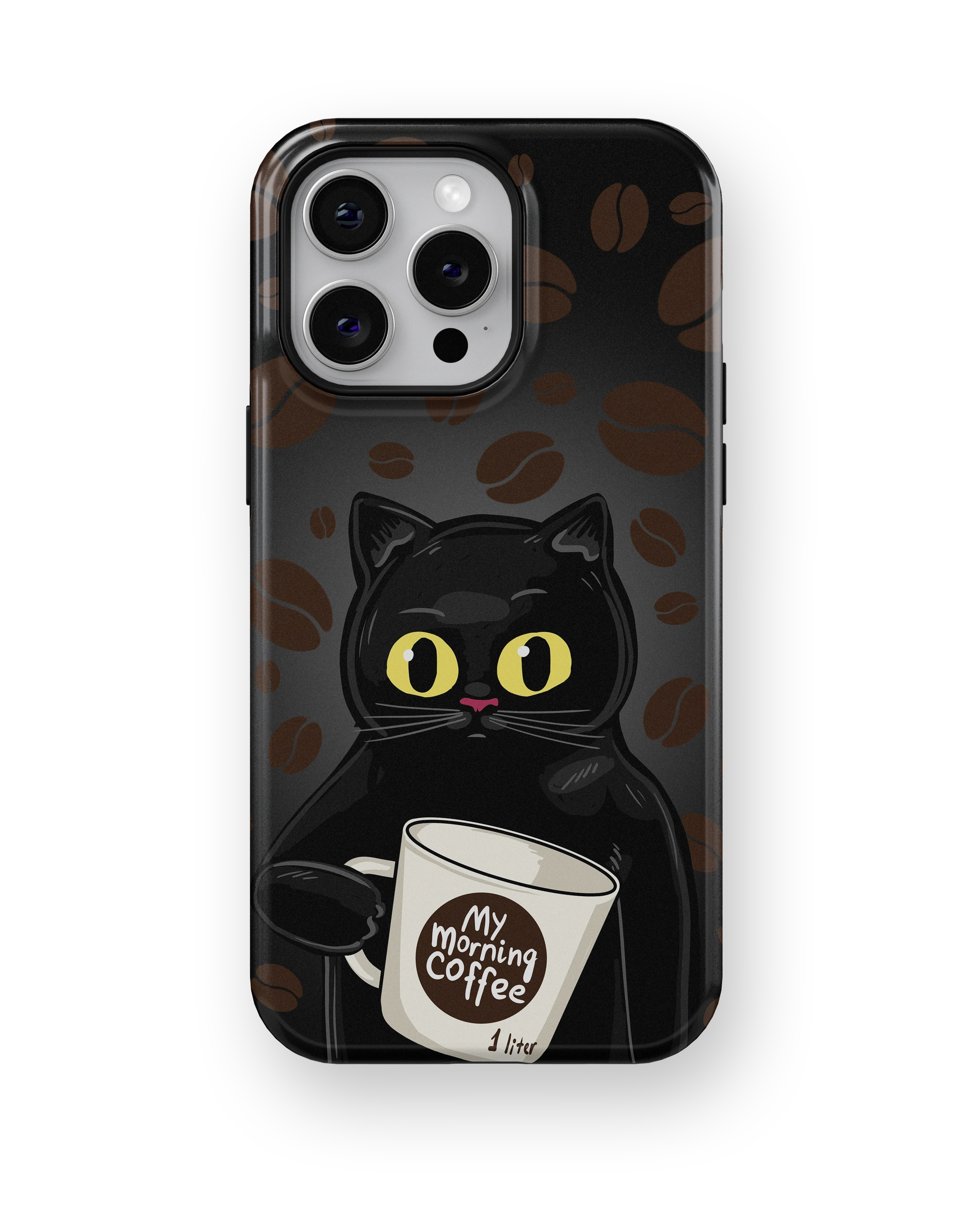 Coque iPhone Chat Café – Avant le café / Après le café