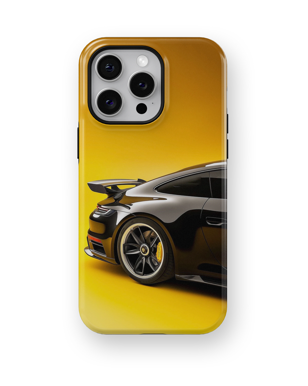 Coque iPhone – Porsche 911 Black & Yellow
