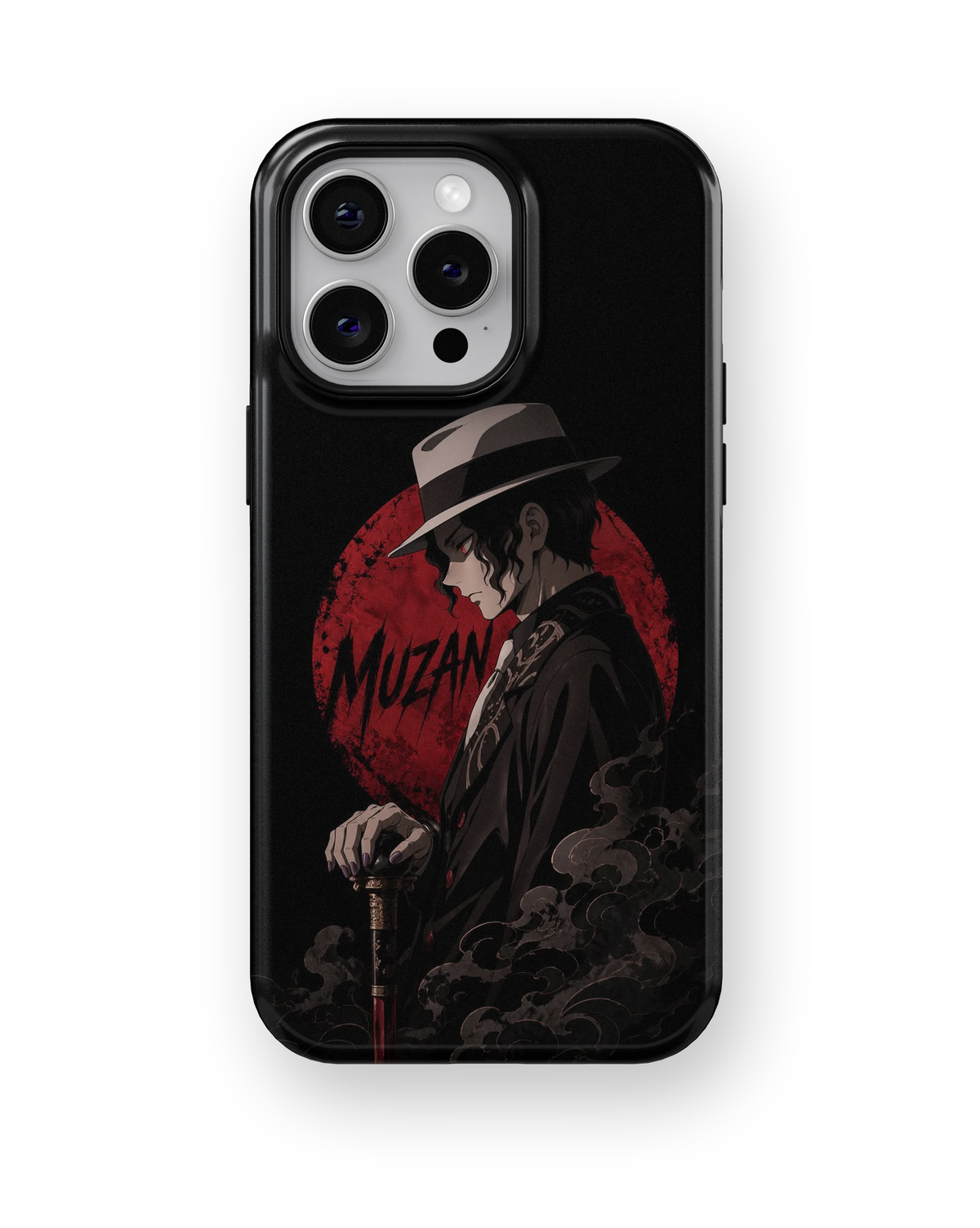 Coque iPhone – Muzan Kibutsuji Red Moon | Demon Slayer