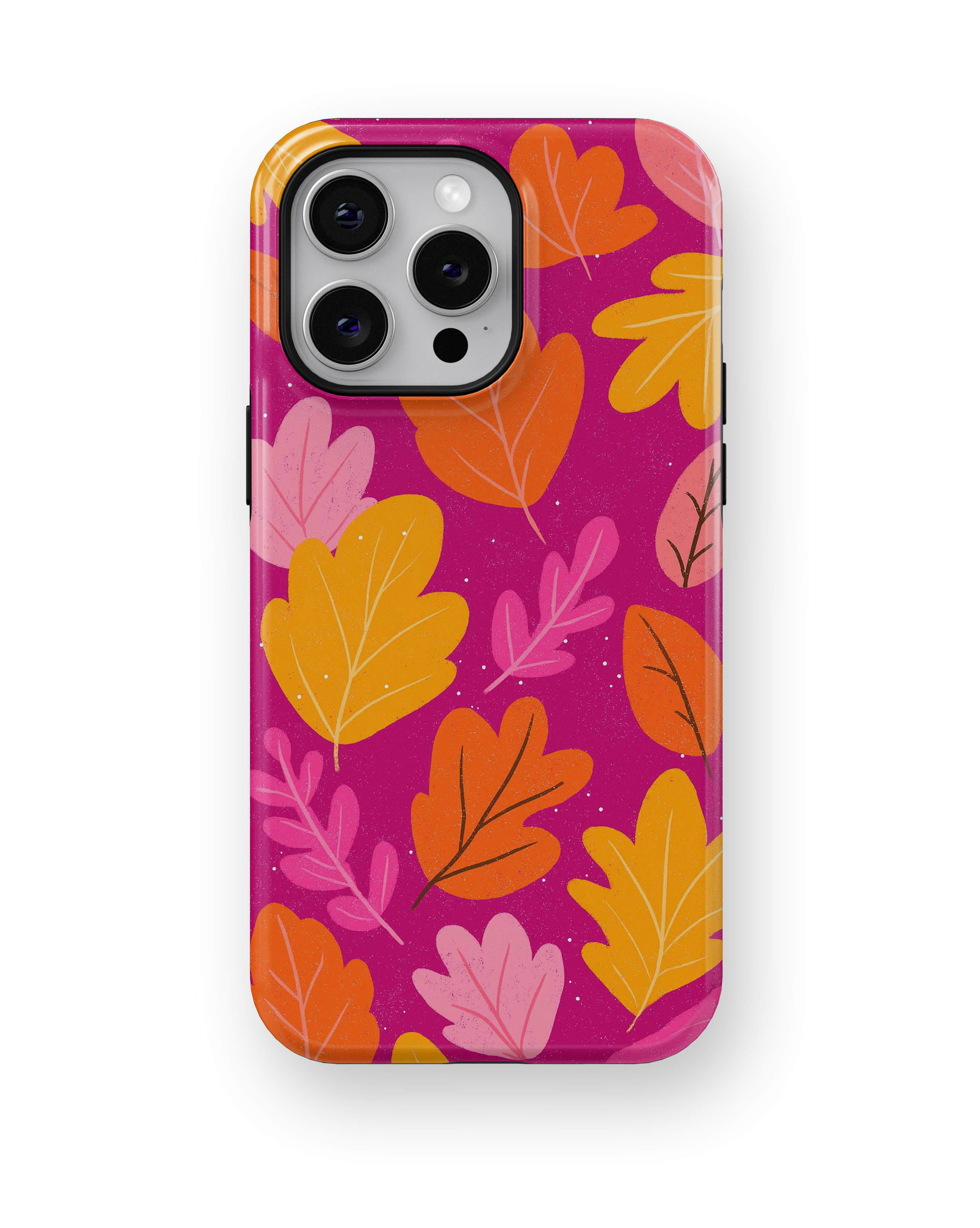 Coque iPhone – Design Feuilles Colorées