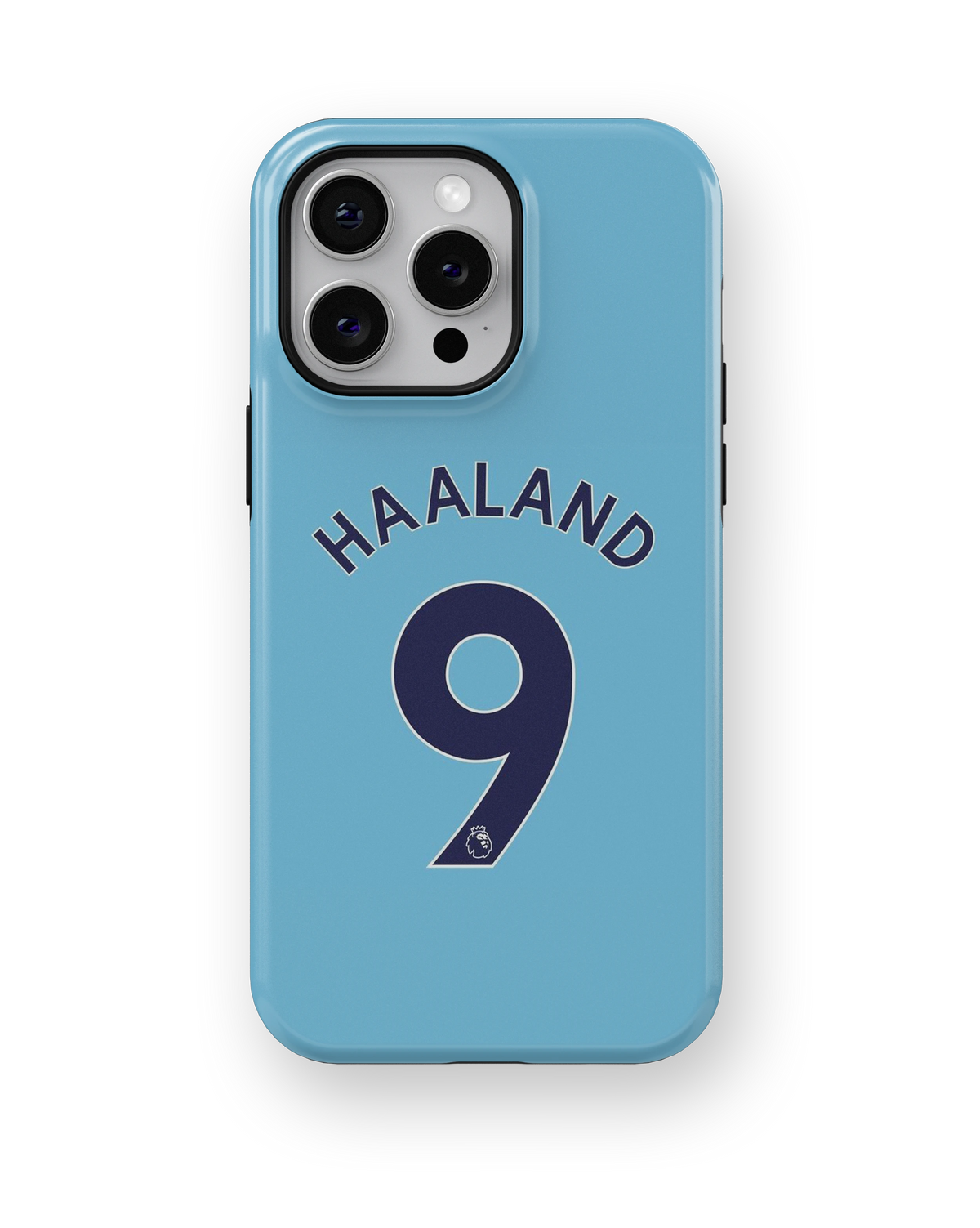 Coque iPhone Haaland – Design Bleu | Manchester City