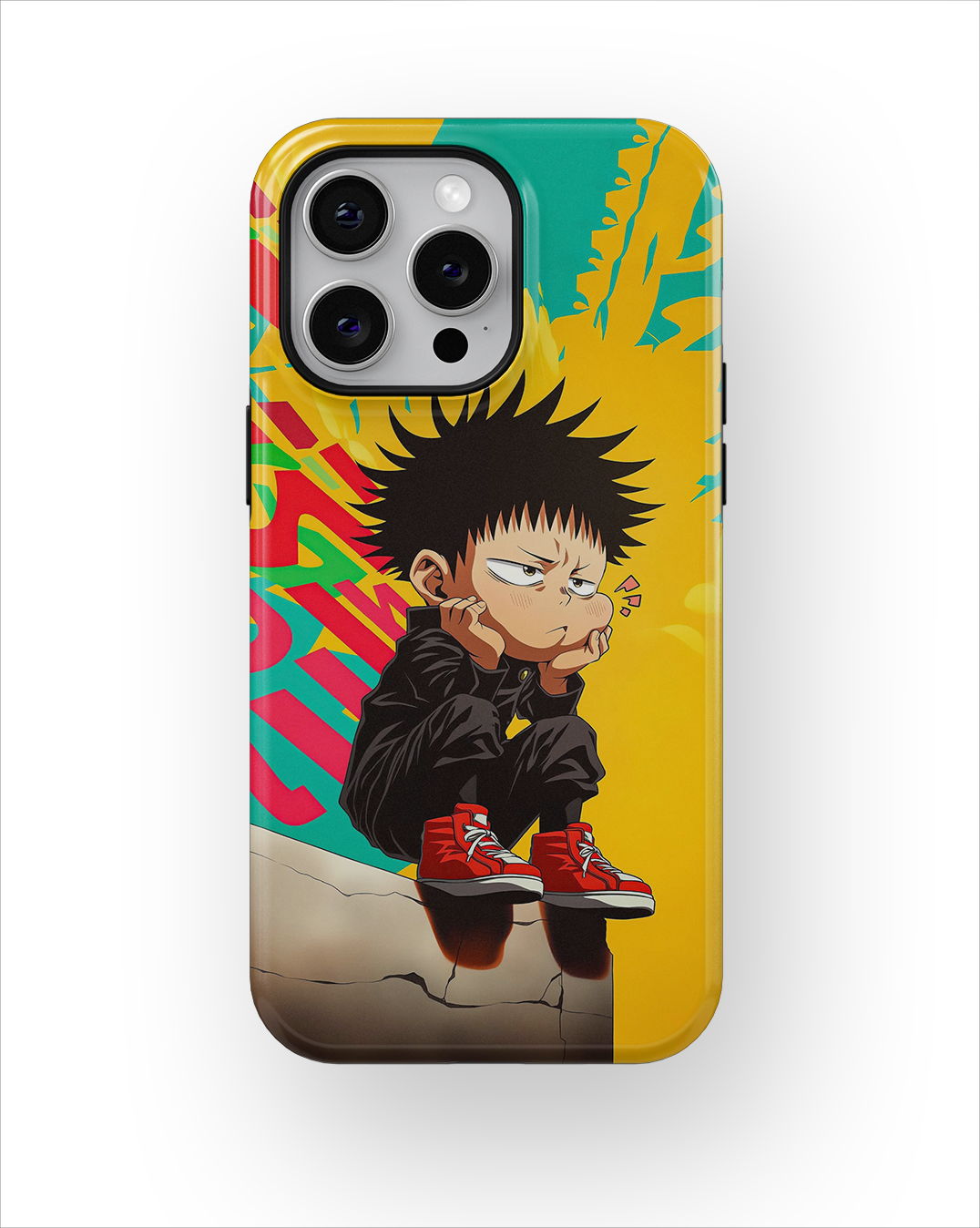 Coque iPhone Anime – Megumi Fushiguro Street Style