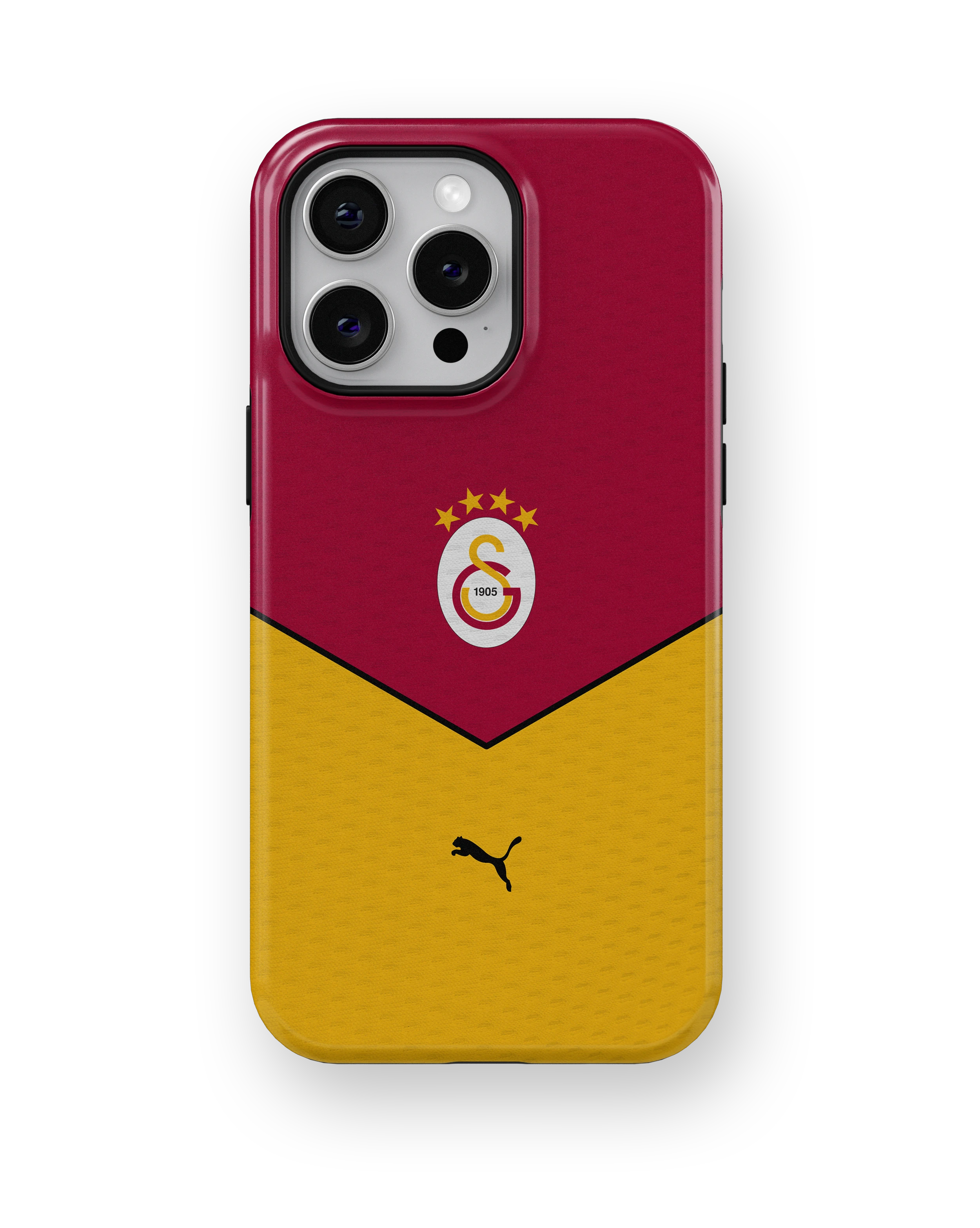 Coque iPhone – Style Maillot Galatasaray Rouge & Jaune