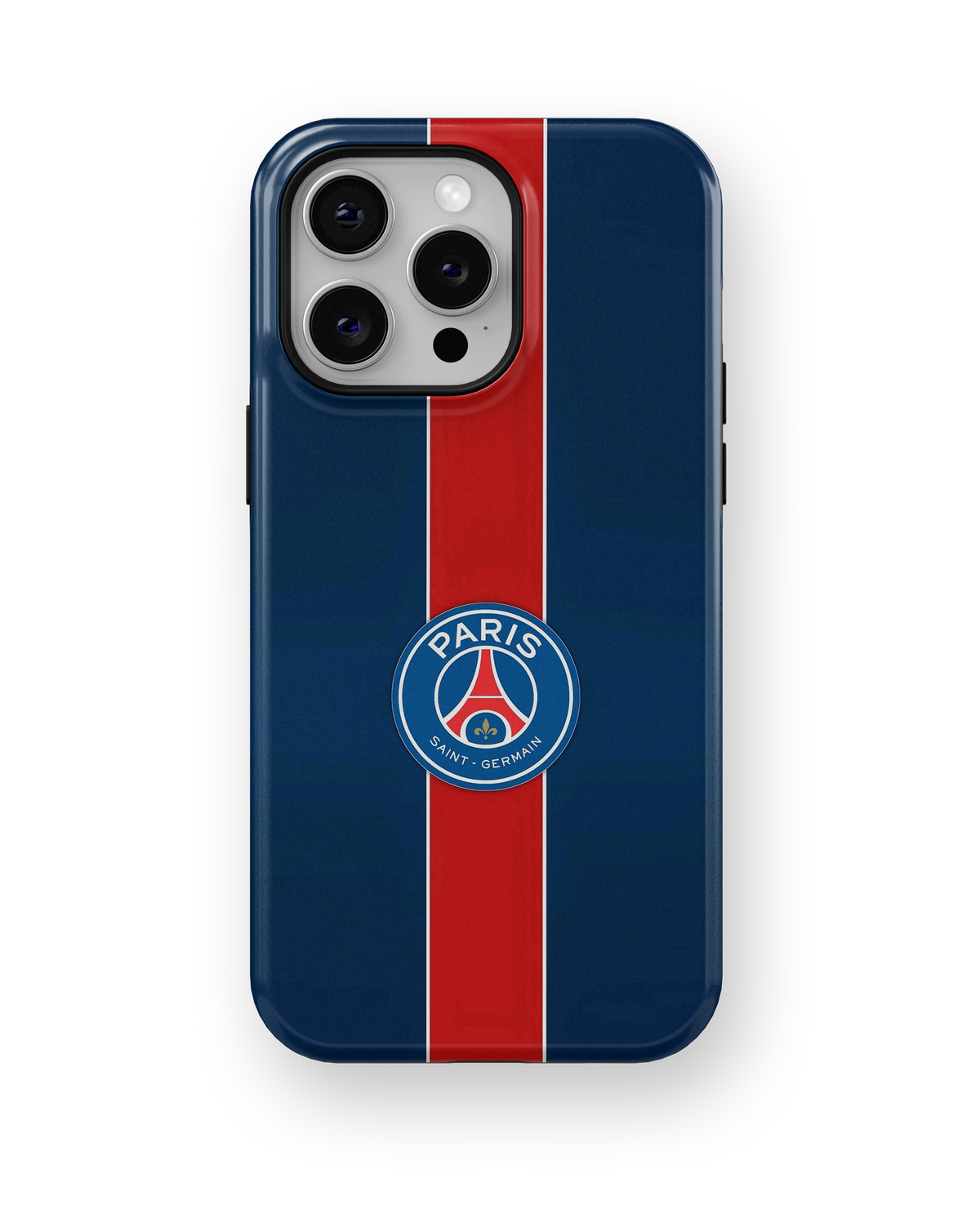 Coque iPhone Paris Saint-Germain – Bleu et rouge | PSG