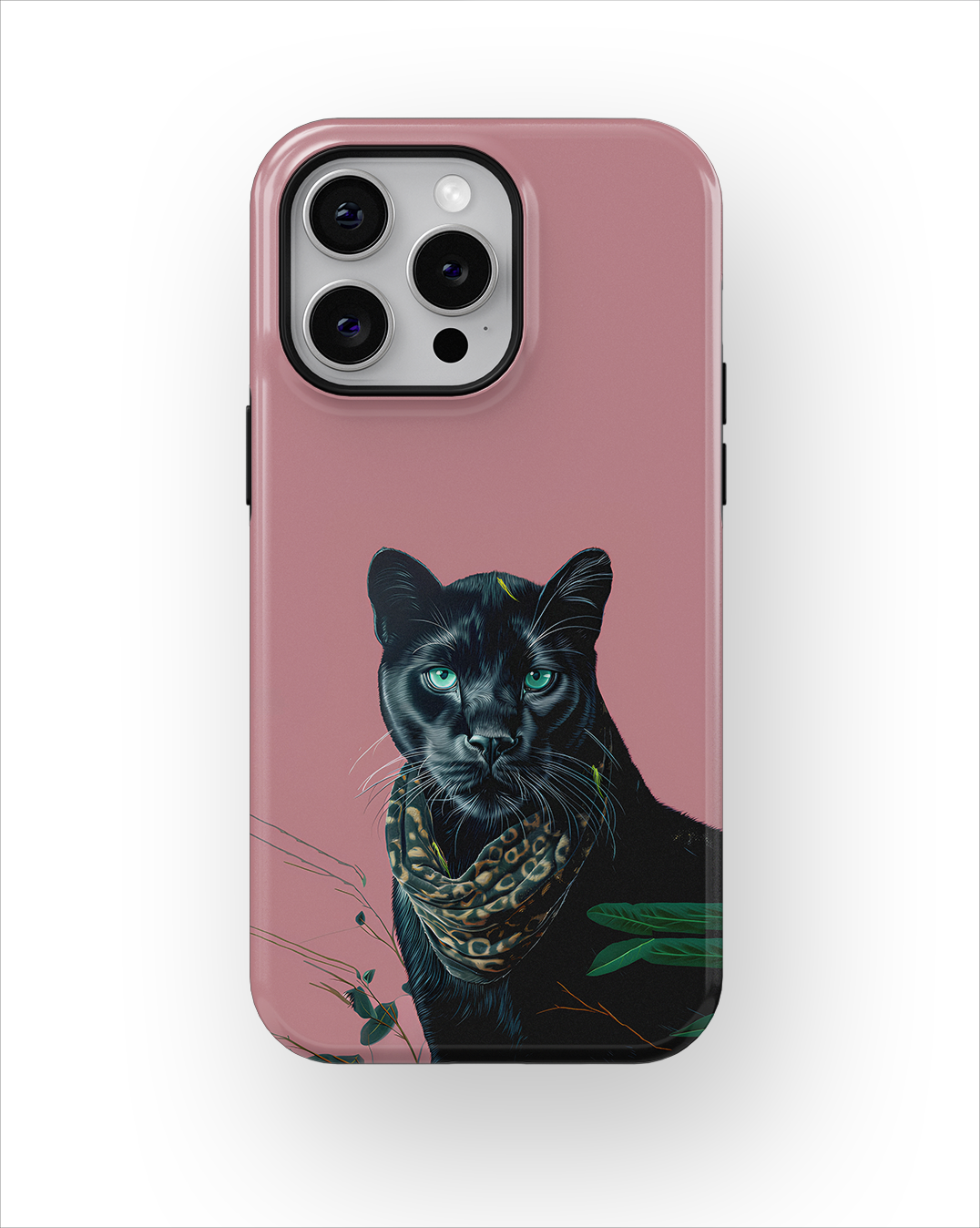 Coque iPhone – Panthère Noire Élégante