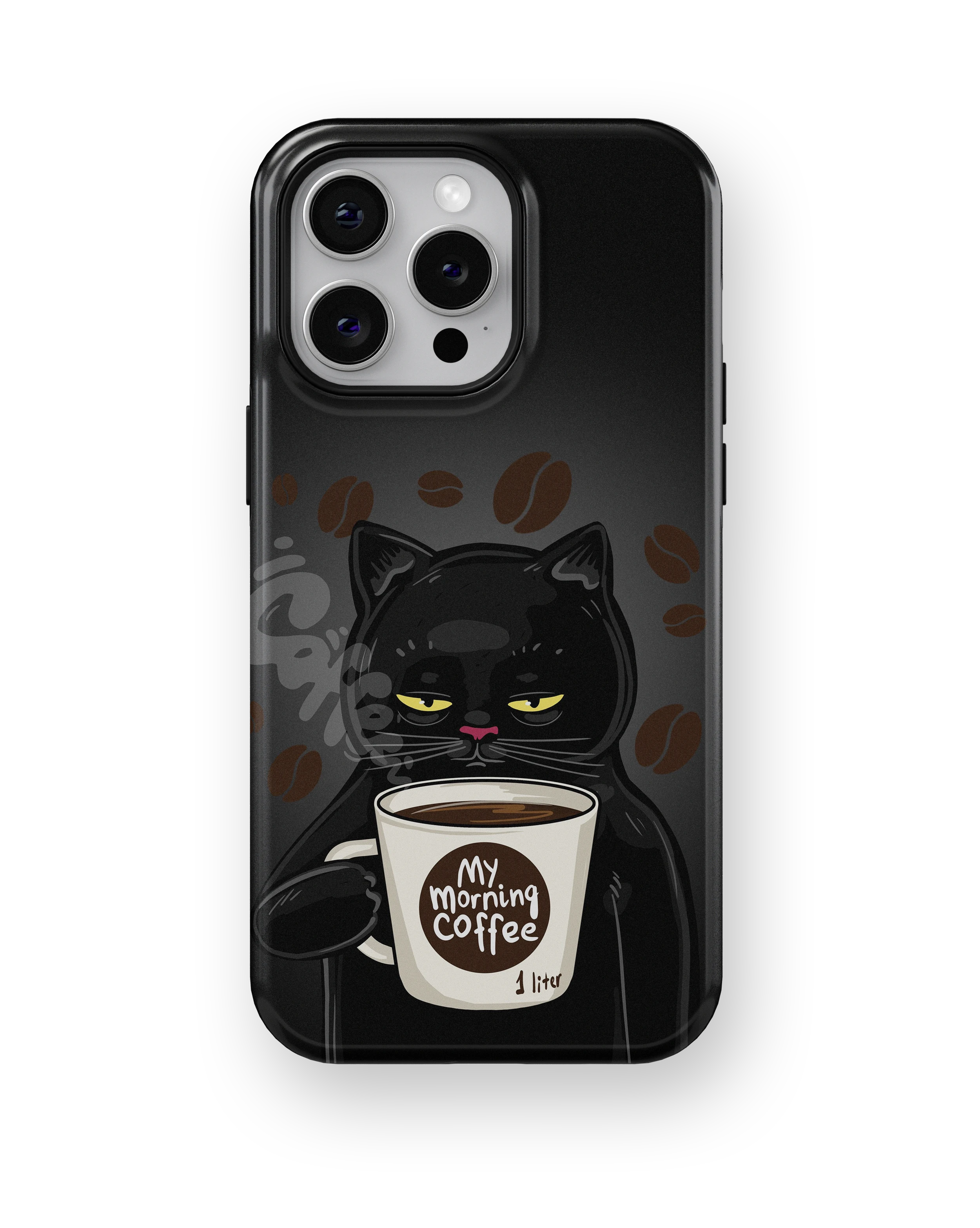 Coque iPhone Chat Café – Avant le café / Après le café