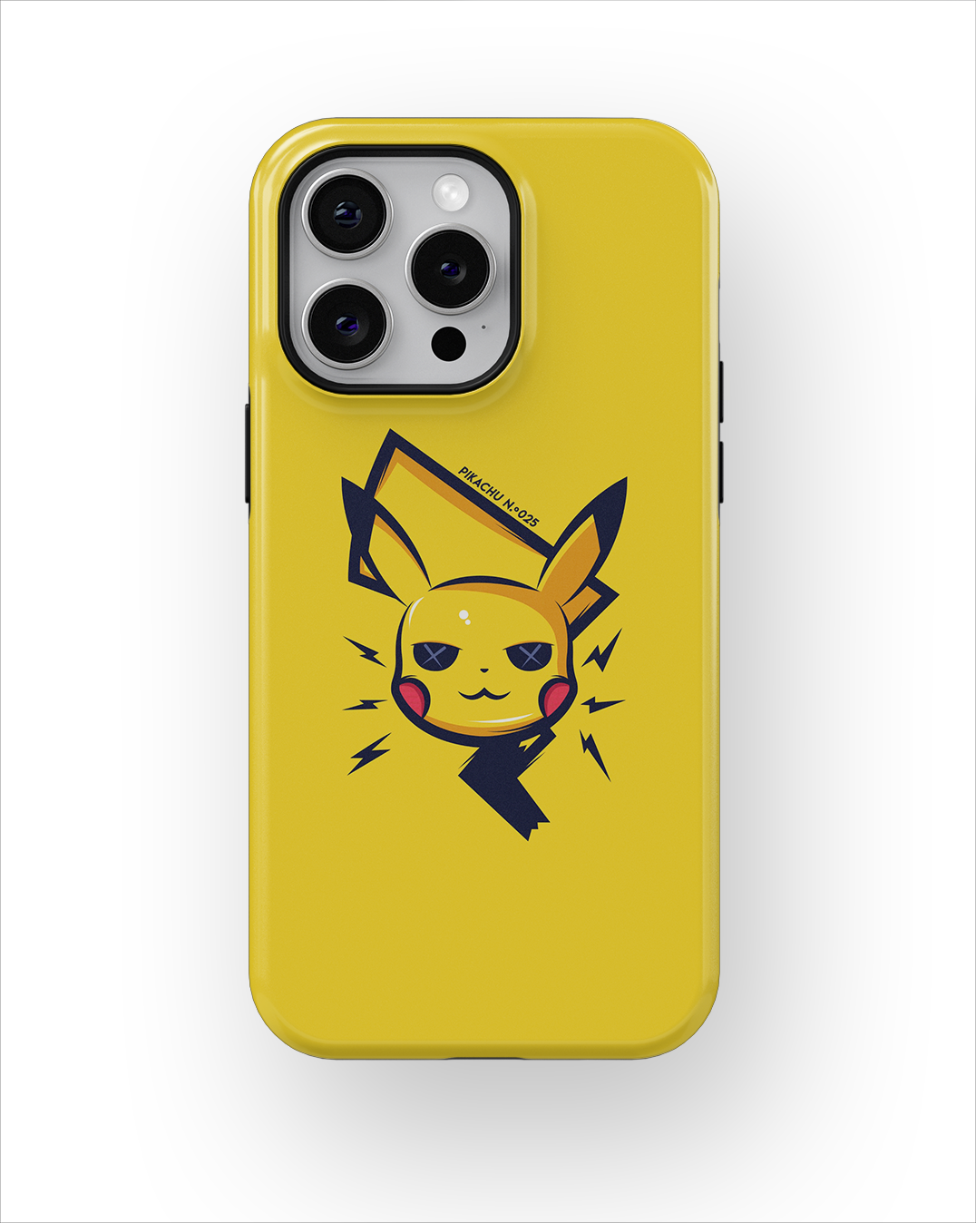 Coque iPhone – Pikachu Minimaliste & Électrique