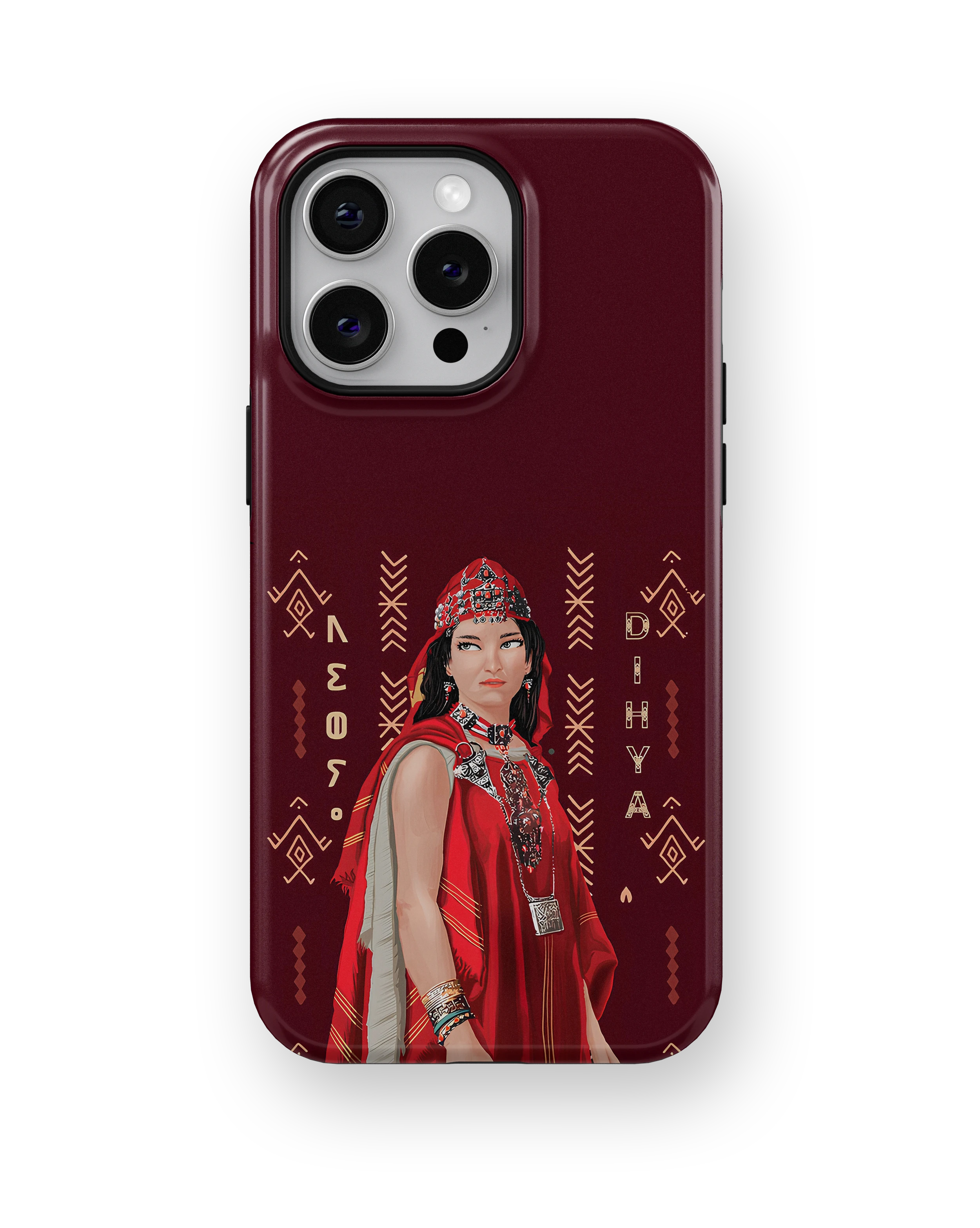 Coque iPhone – Design Amazigh Traditionnel “Dihya”
