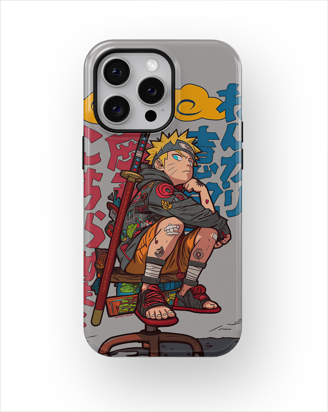 Coque iPhone Anime – Design Naruto Uzumaki Style Street Art