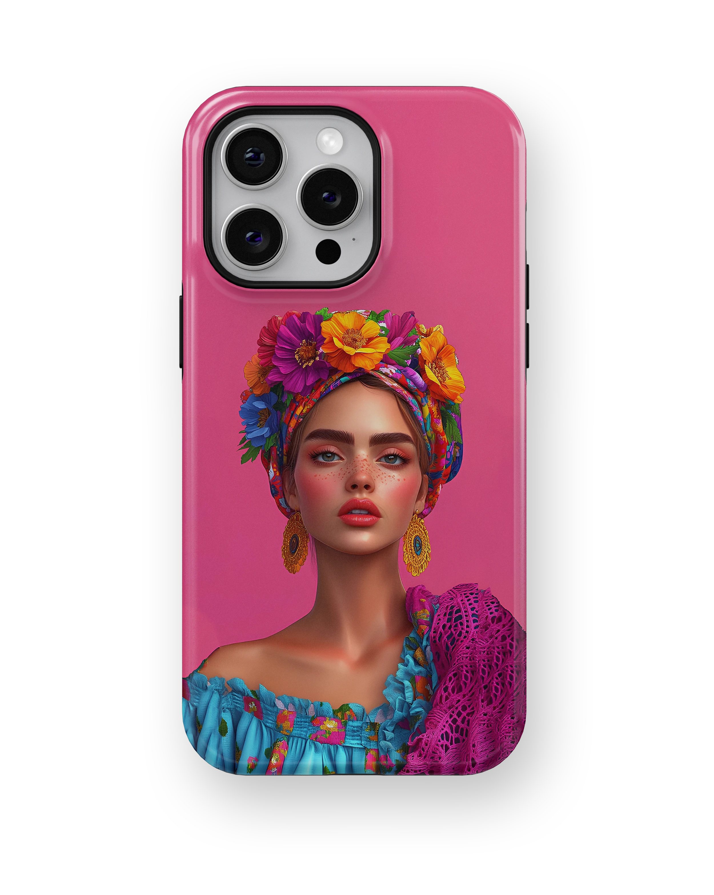 Coque iPhone – Design Femme Fleurie Colorée