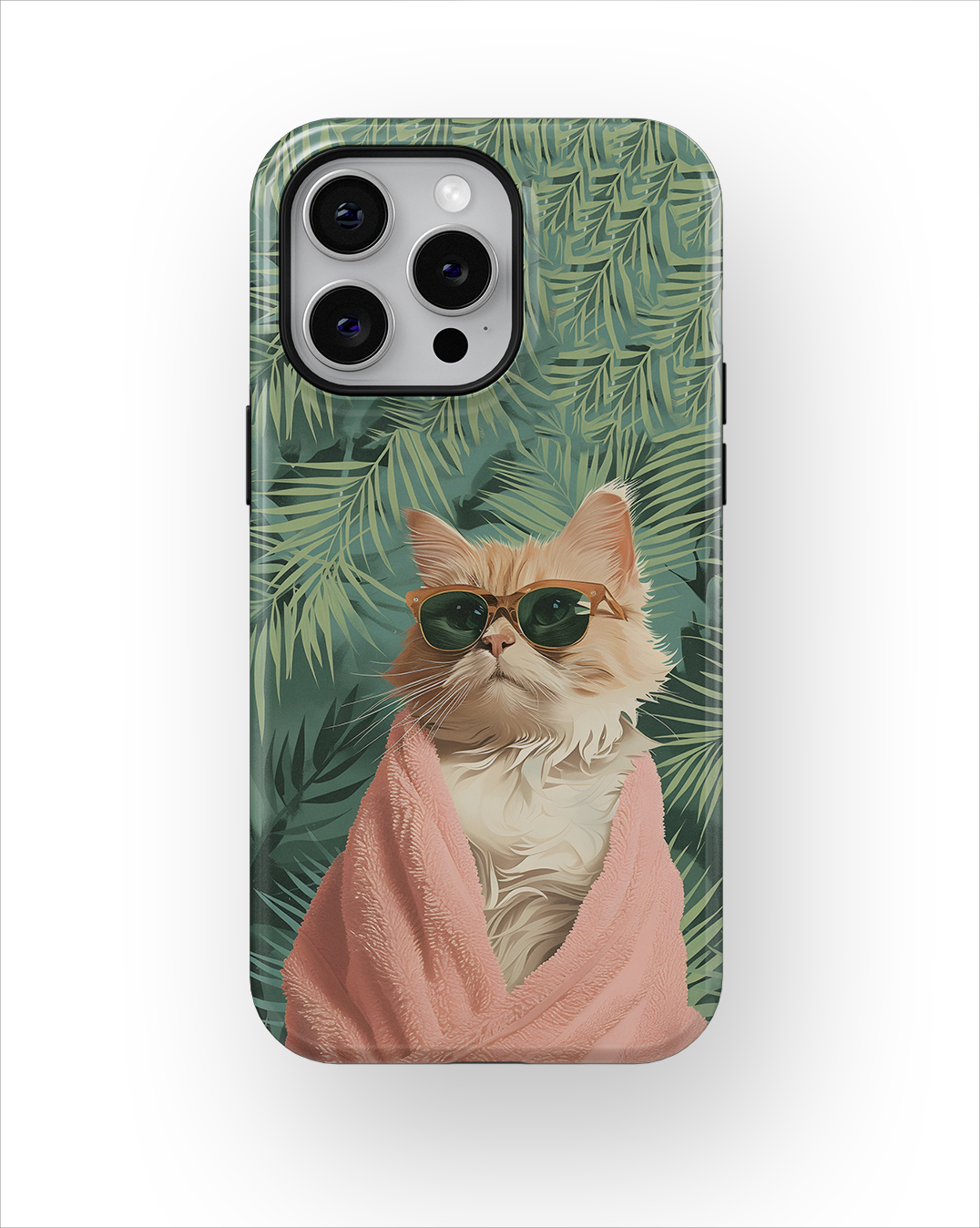 Coque iPhone – Chat Stylé Tropica