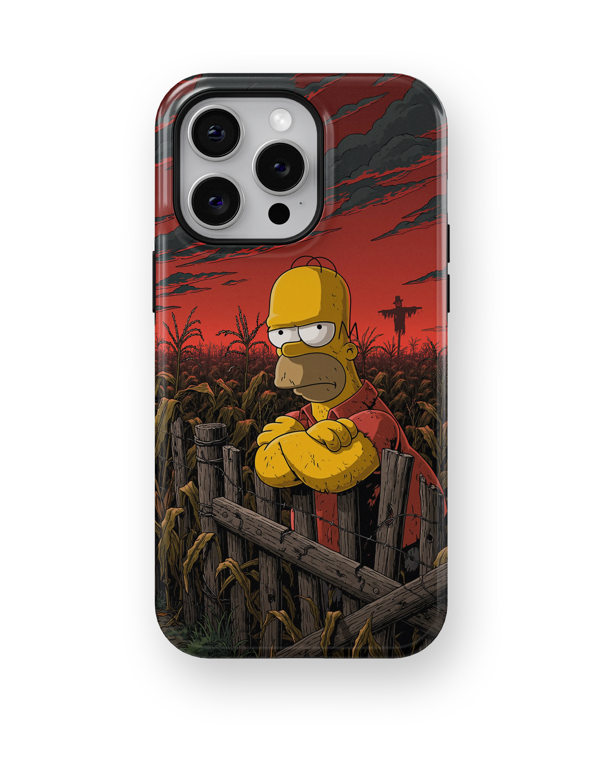 Coque iPhone Homer Simpson – Design Dark Red | Les Simpson