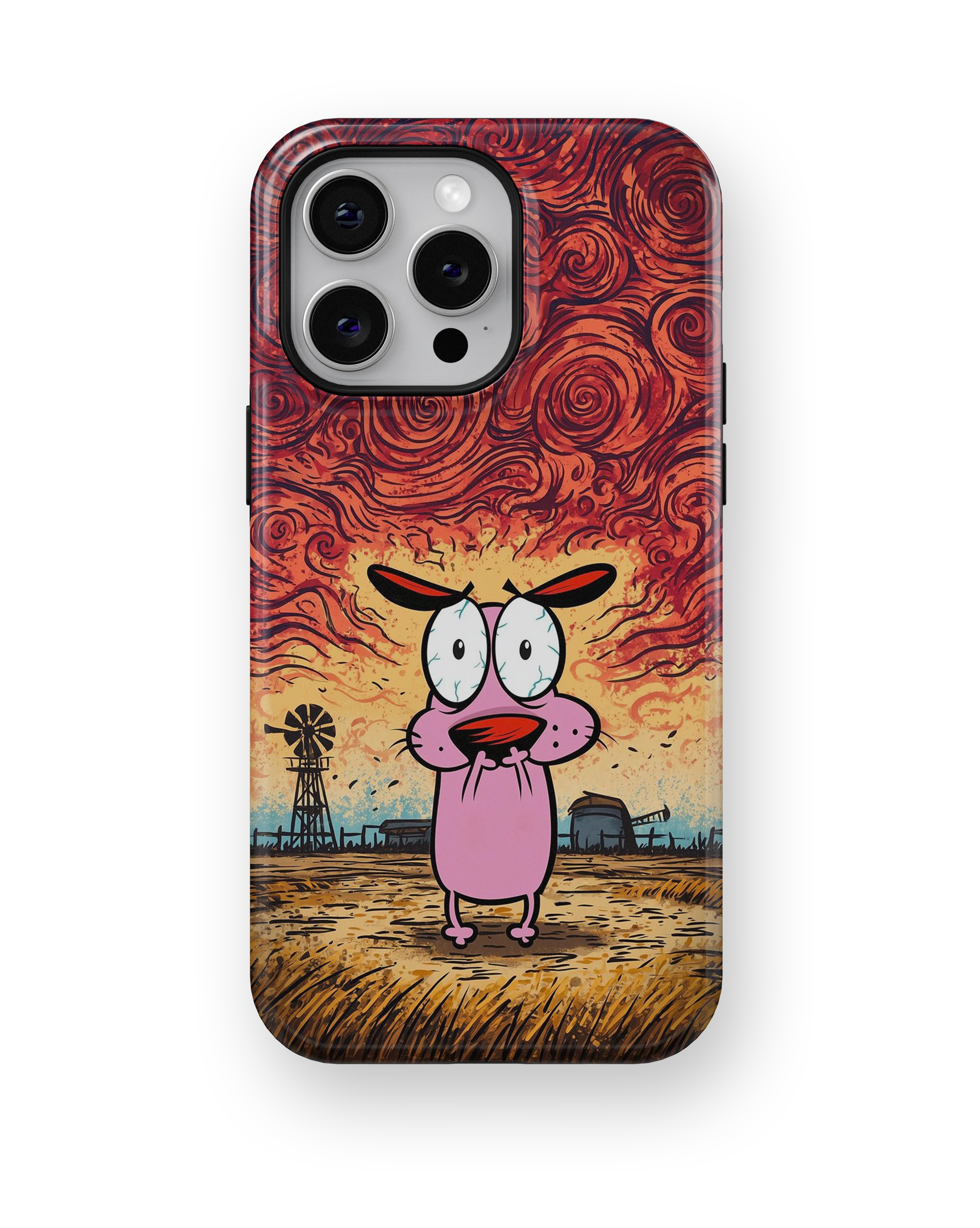 Coque iPhone – Design Courage le Chien