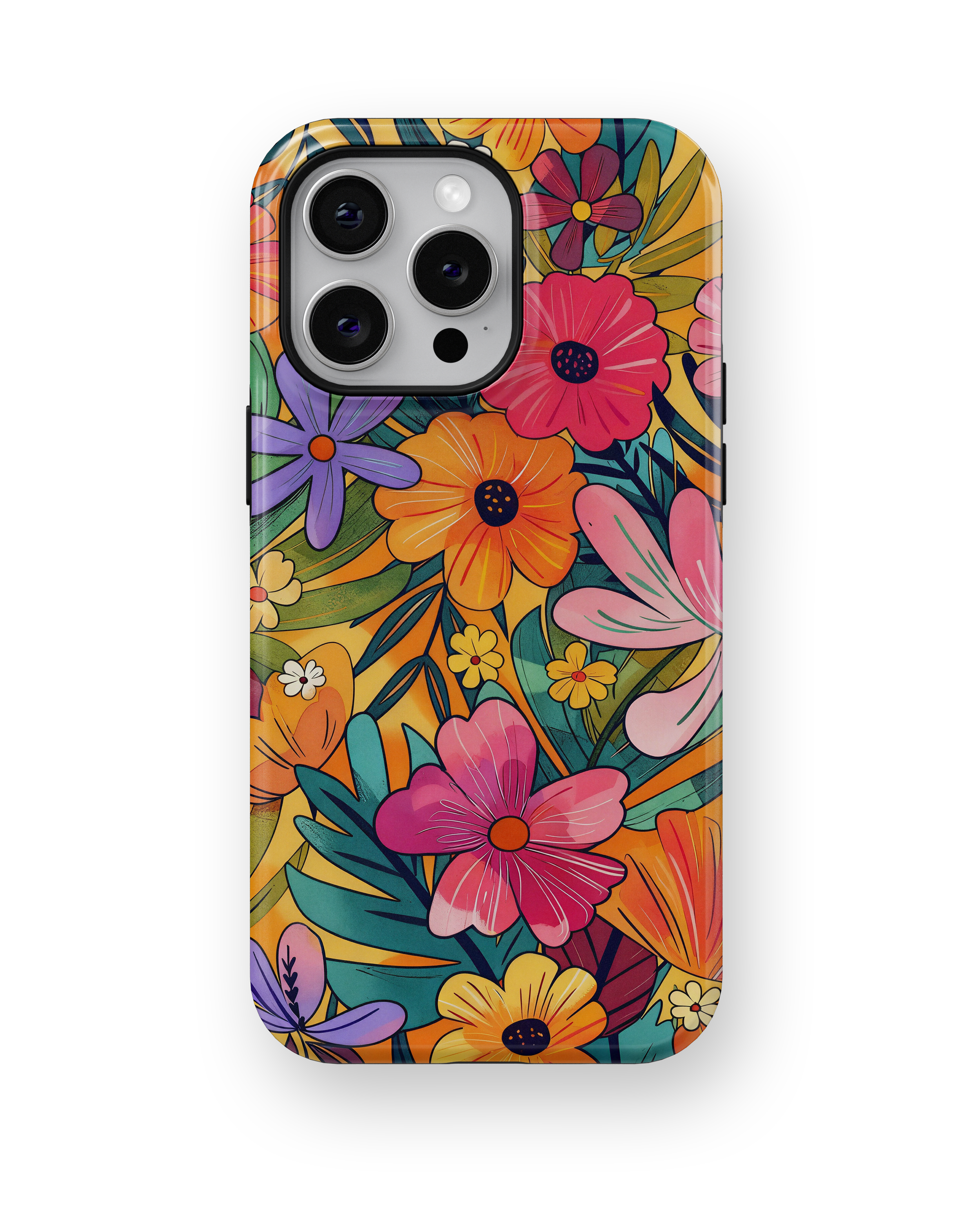 Coque iPhone – Design Floral Coloré