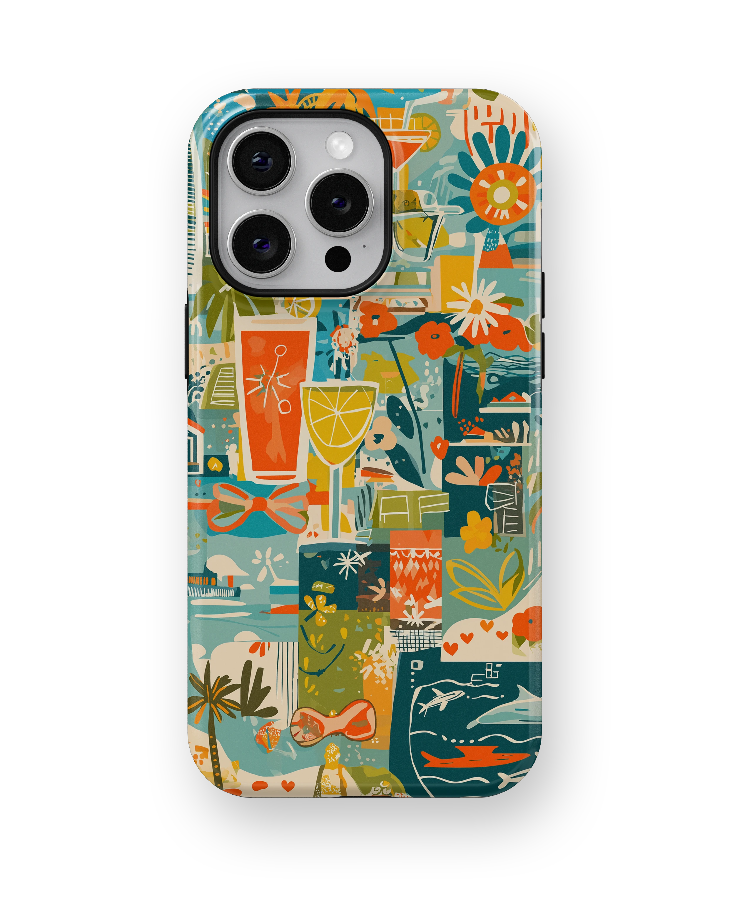 Coque iPhone – Design Summer Coloré & Lifestyle Tropical