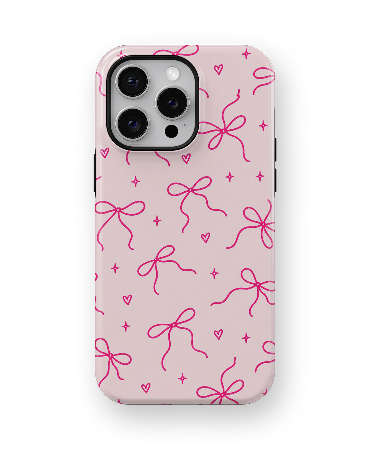 Coque iPhone – Design Nœuds Roses