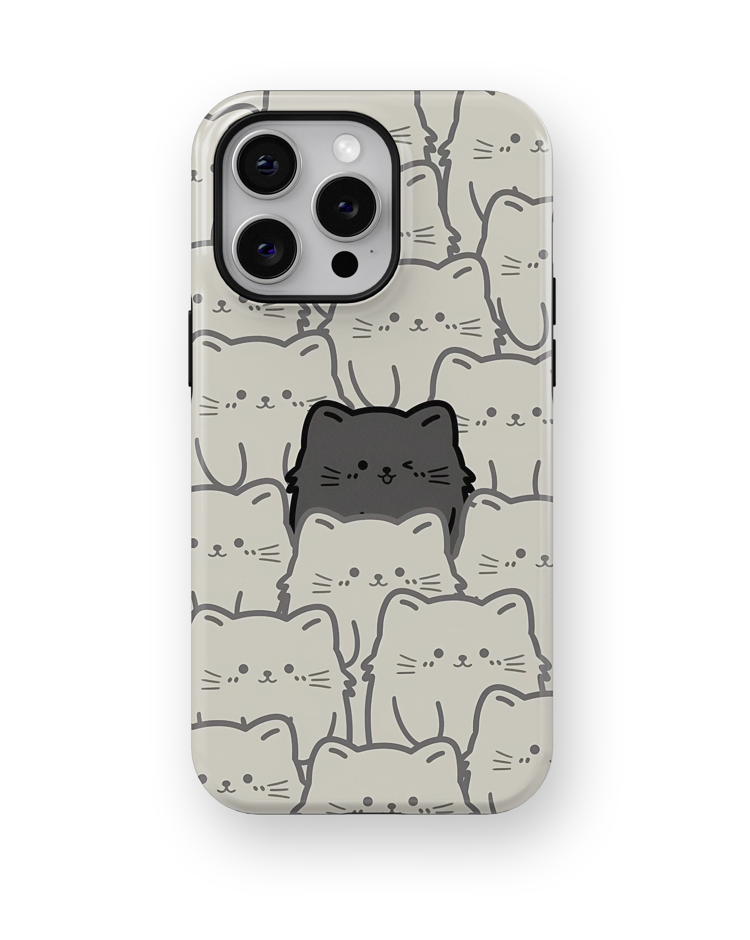 Coque iPhone – Chats Kawaii Minimalistes