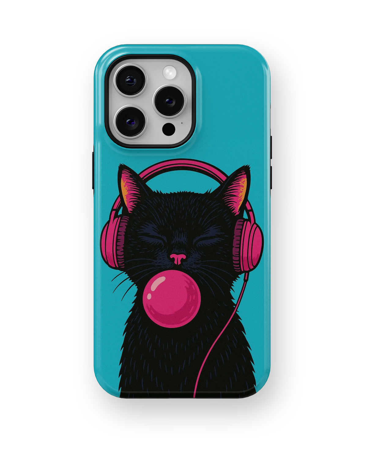 Coque iPhone – Music Cat Bubble
