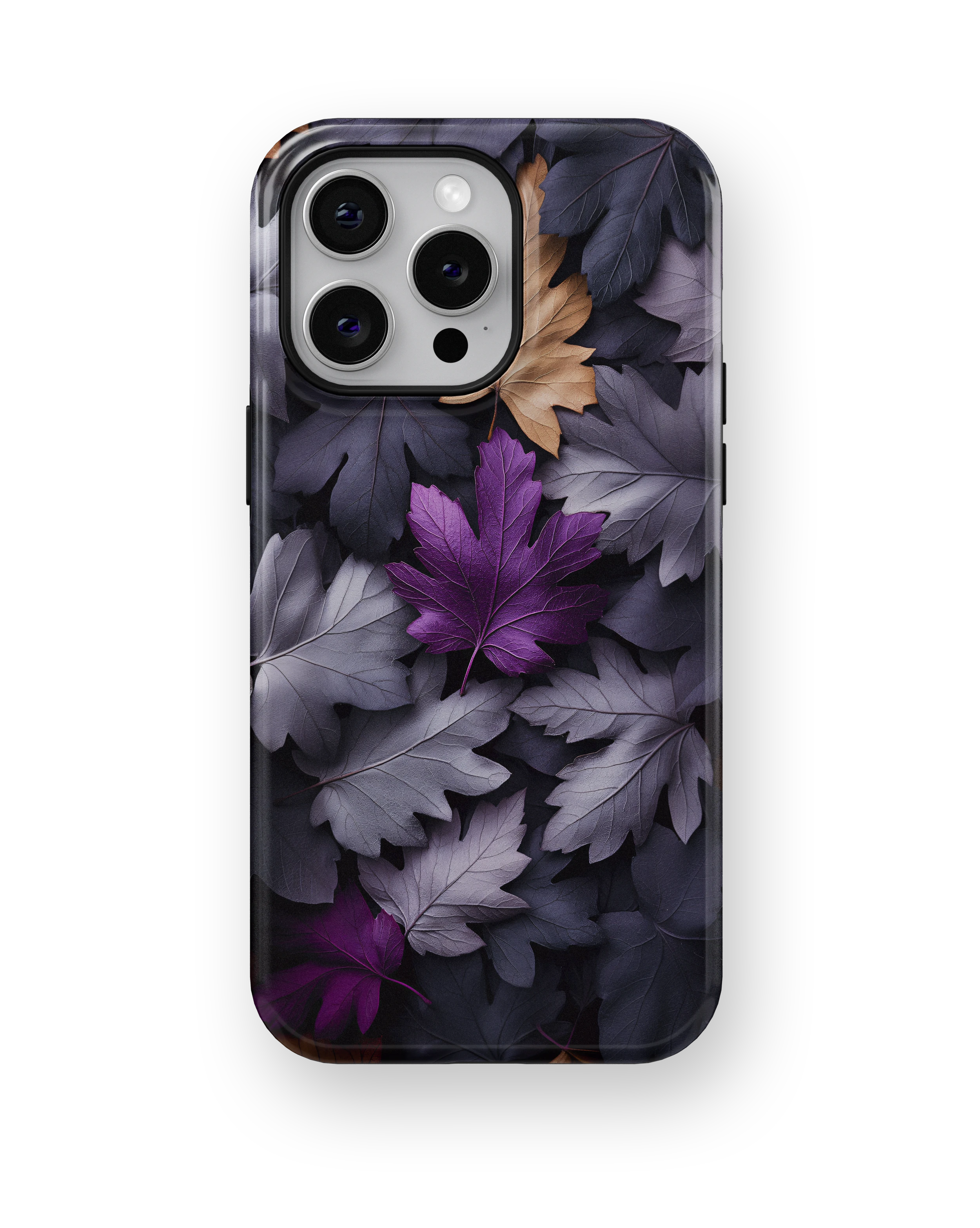 Coque iPhone Purple Autumn Leaves