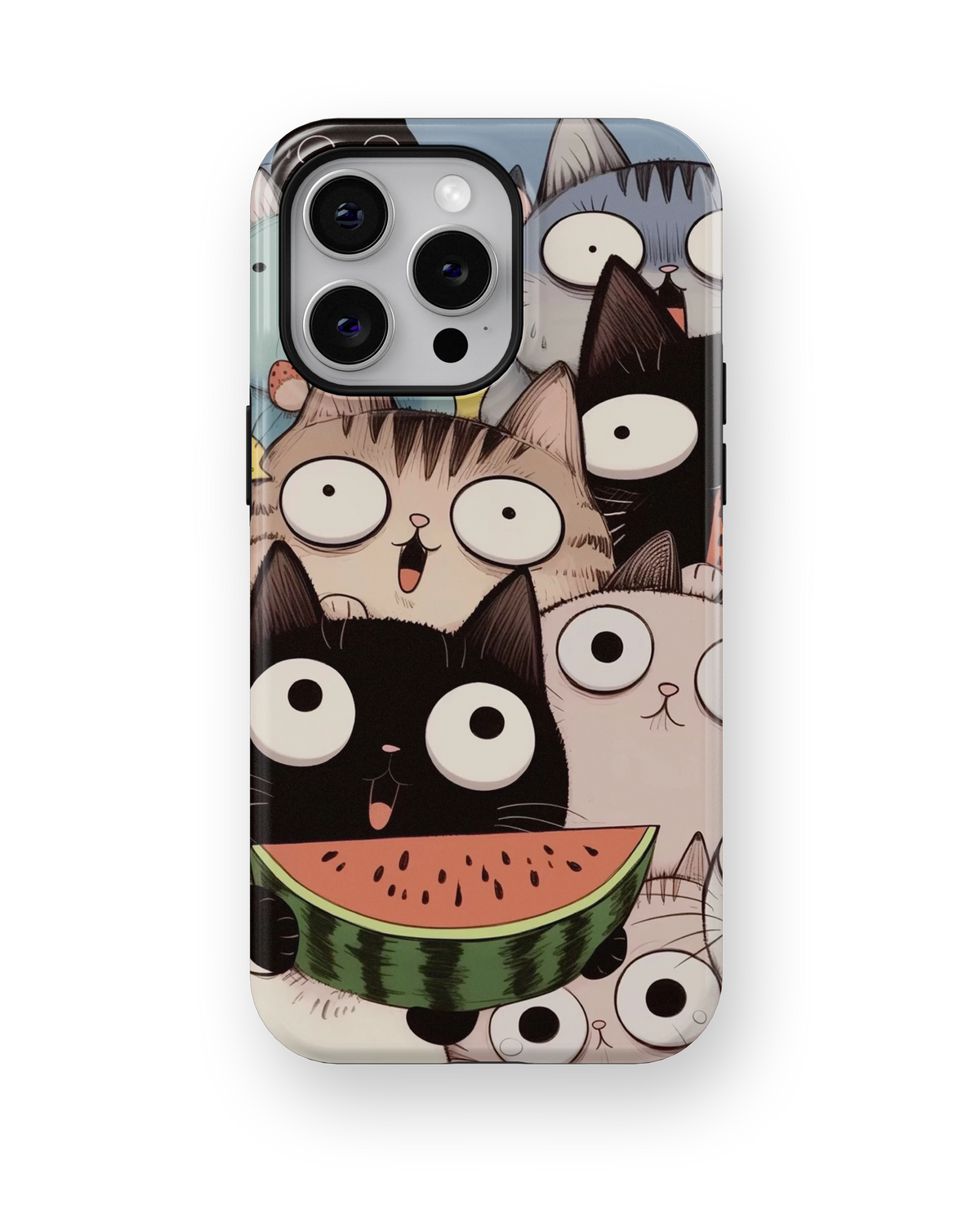 Coque iPhone Crazy Cats – Watermelon