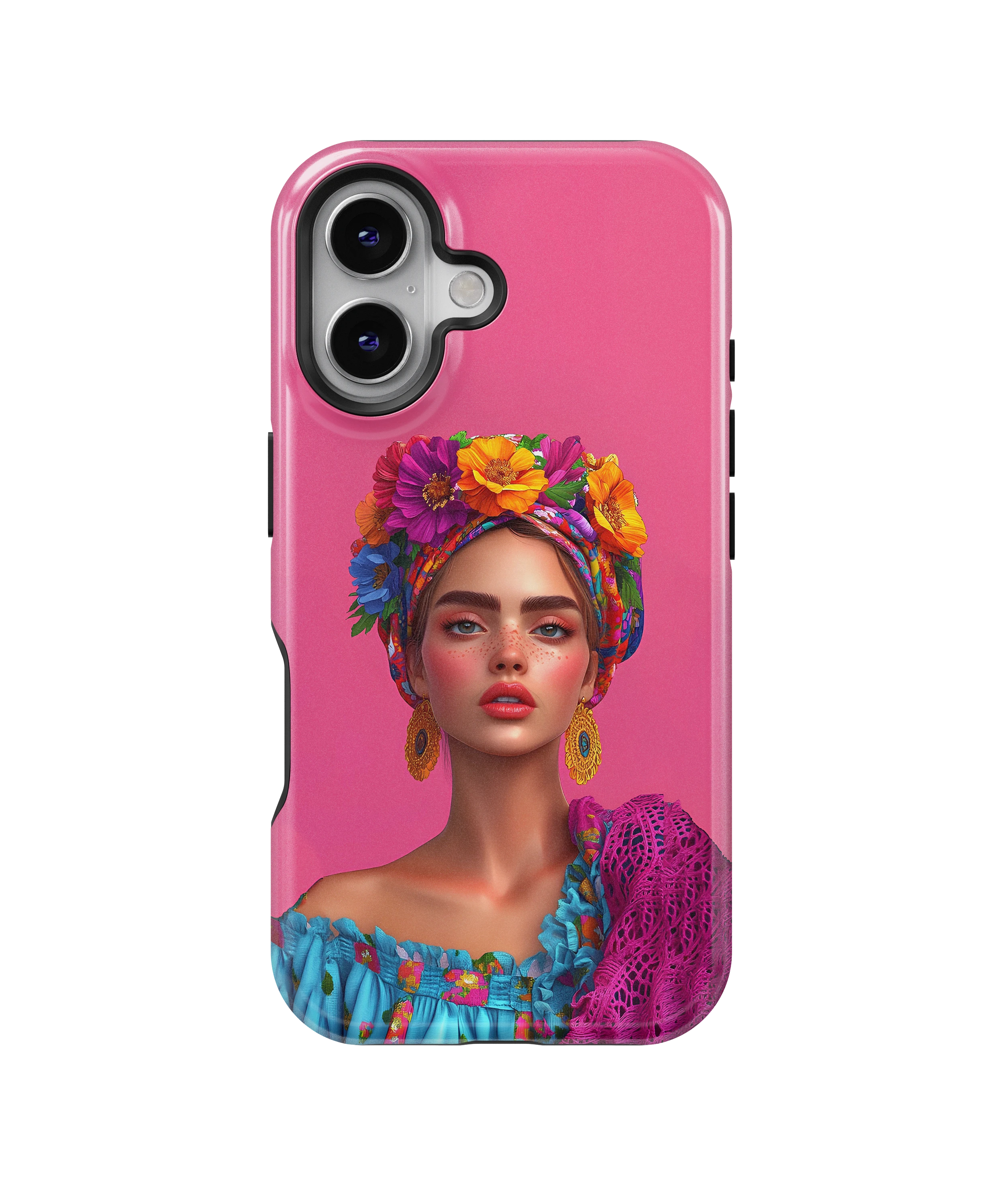 Coque iPhone – Design Femme Fleurie Colorée