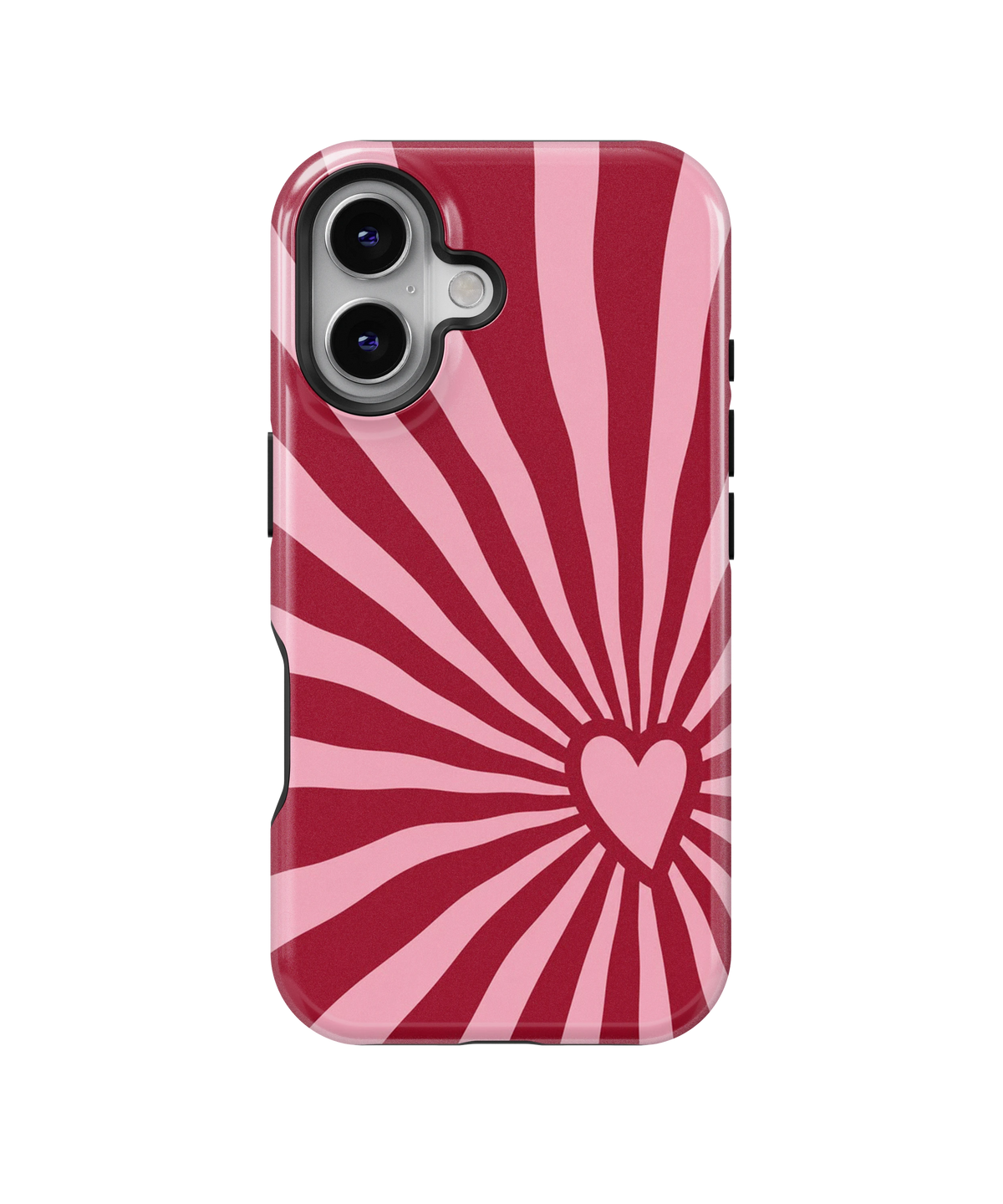 Coque iPhone – Design Cœur Pop Rose