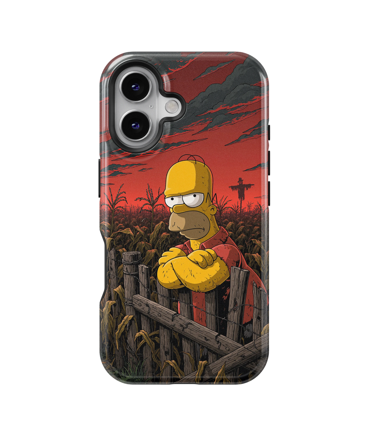 Coque iPhone Homer Simpson – Design Dark Red | Les Simpson