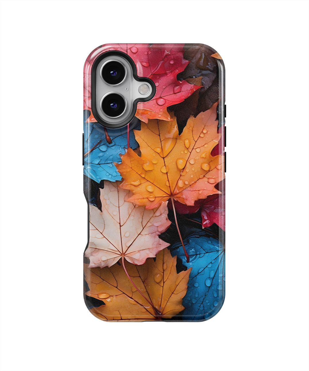 Coque iPhone – Design Feuilles Automne Colorées