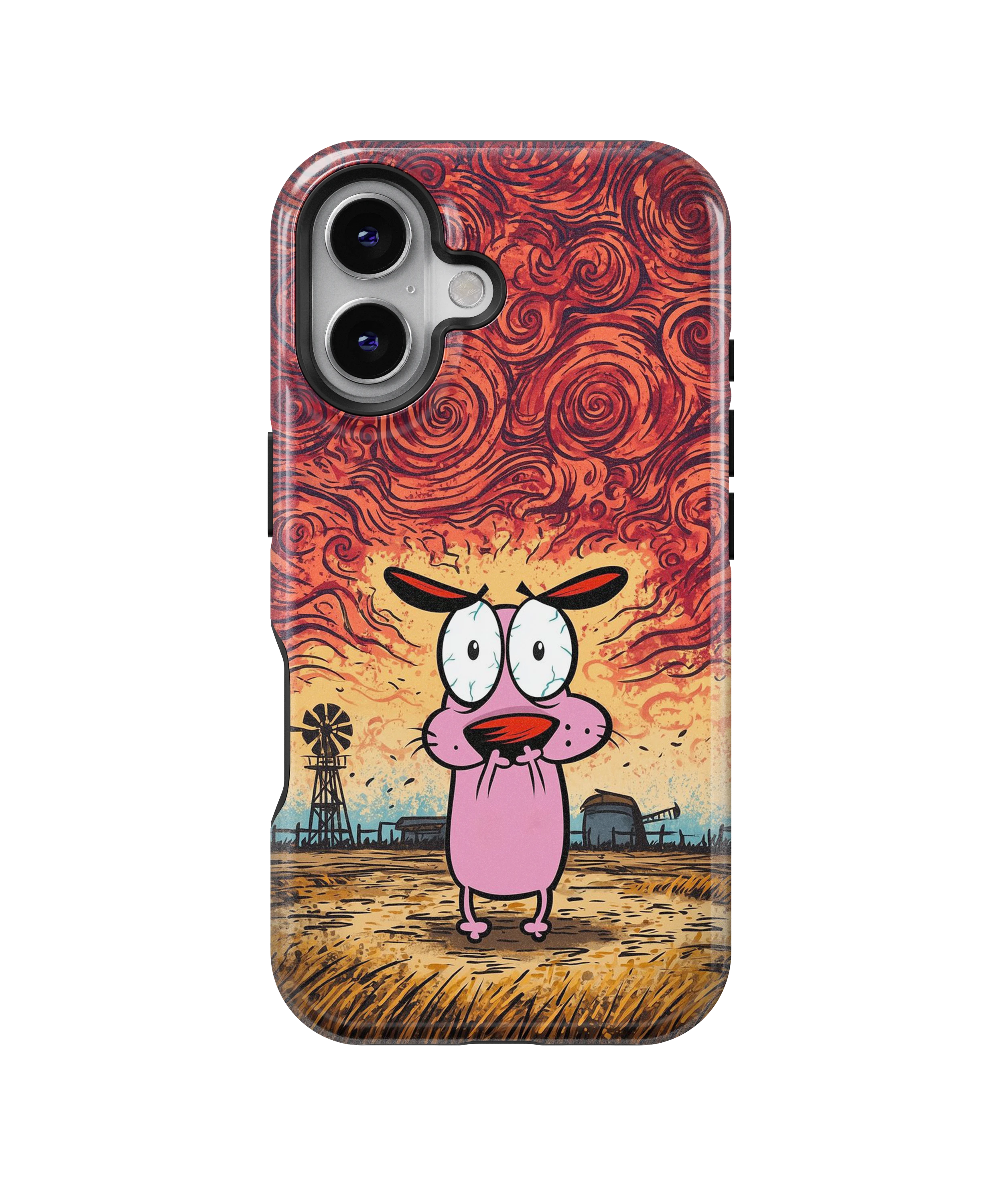 Coque iPhone – Design Courage le Chien