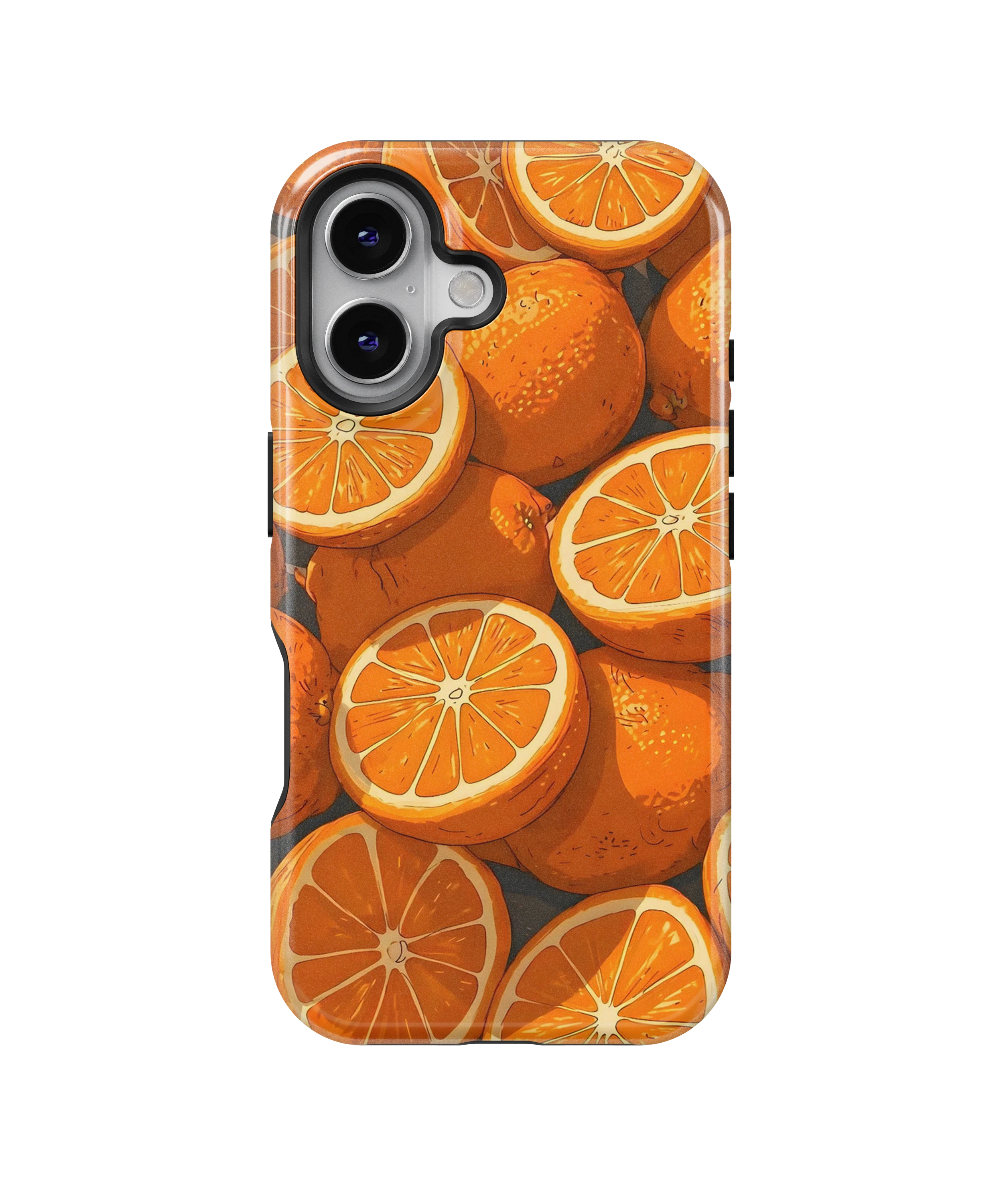 Coque iPhone Motif Oranges Fraîches