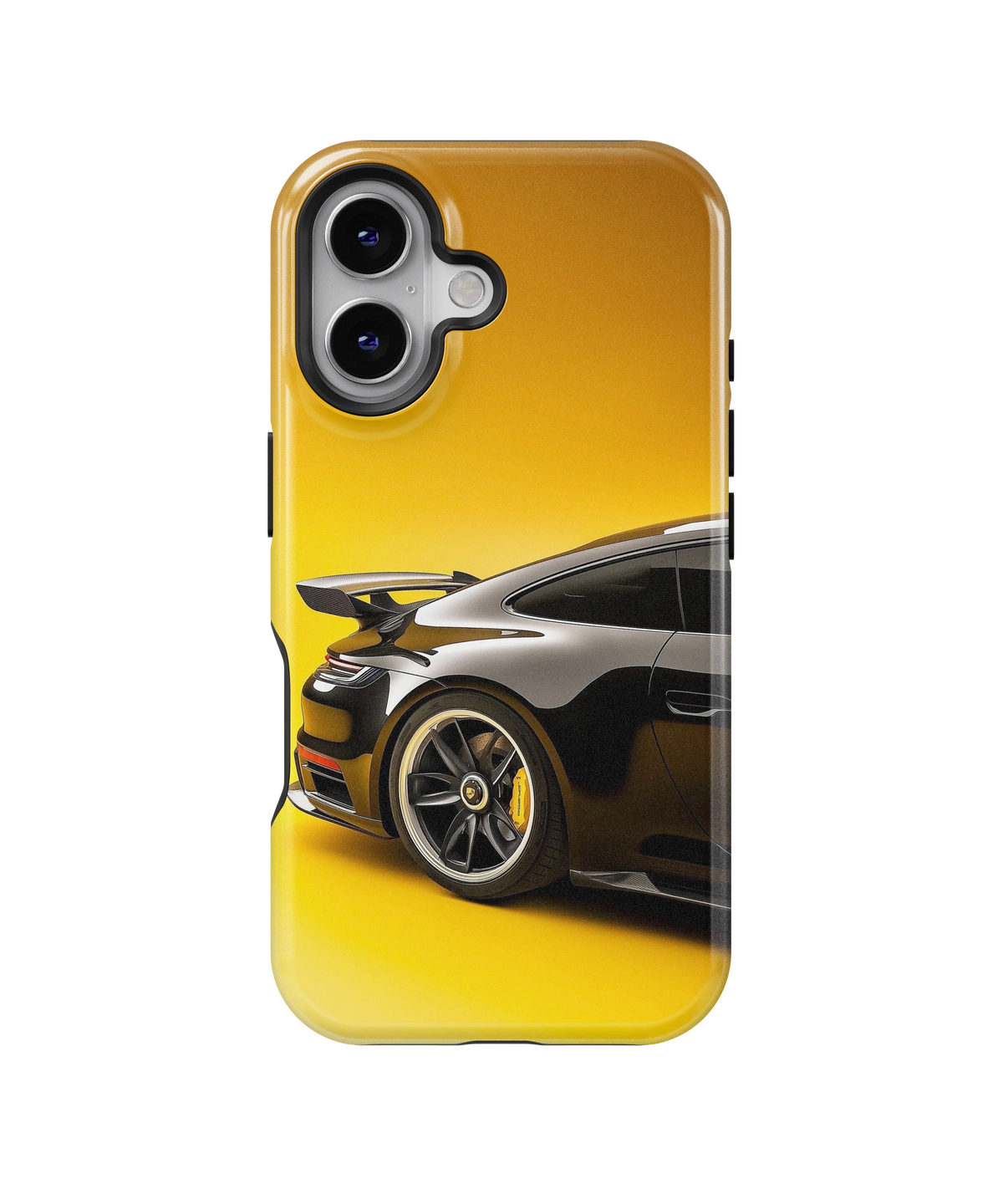 Coque iPhone – Porsche 911 Black & Yellow