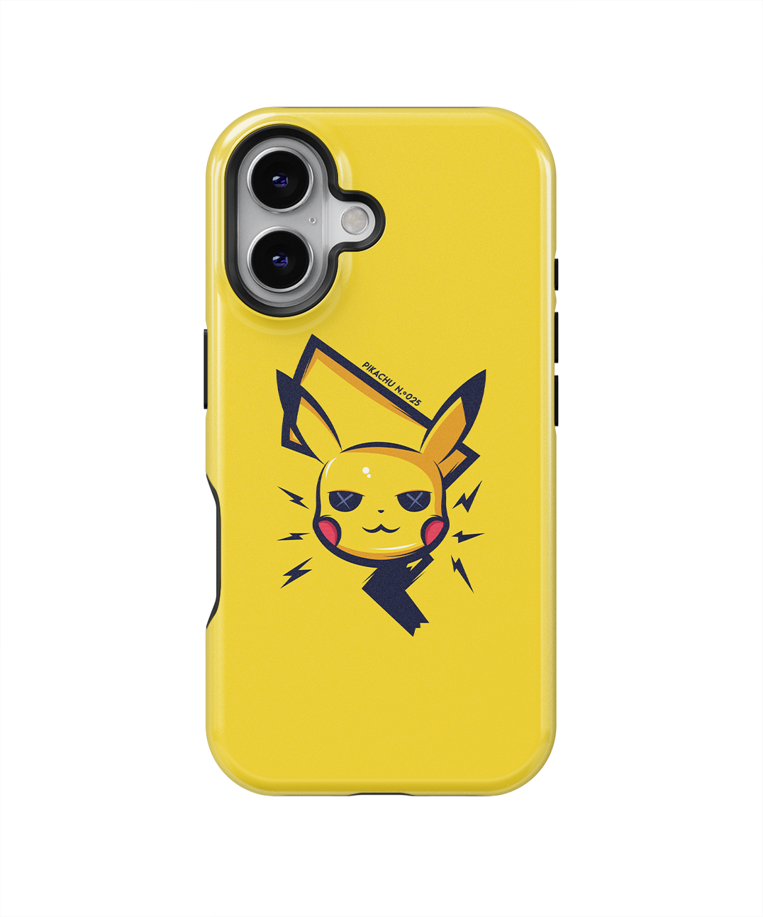 Coque iPhone – Pikachu Minimaliste & Électrique