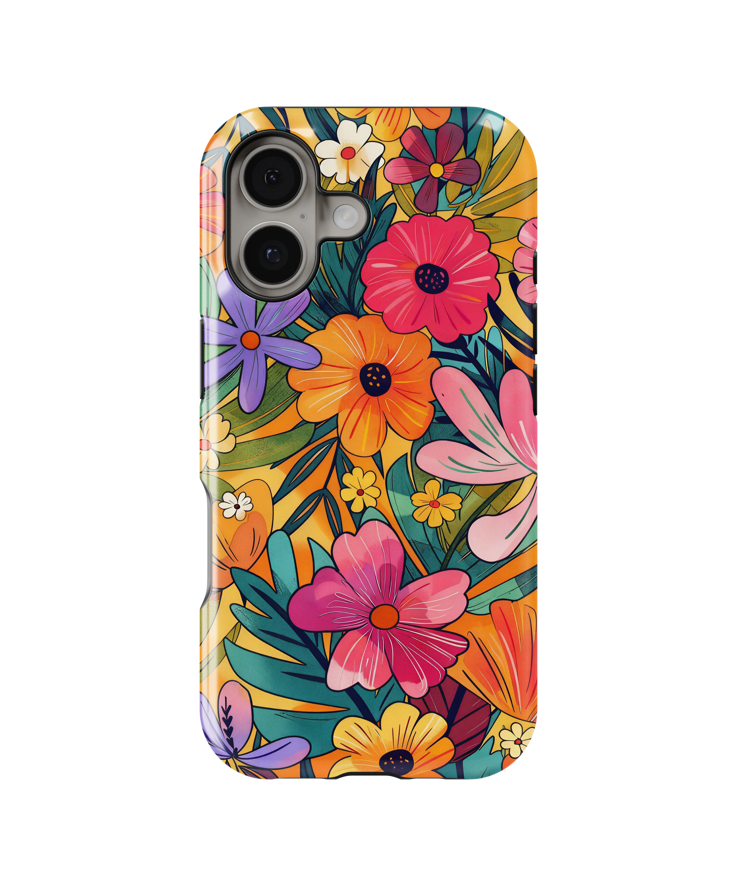 Coque iPhone – Design Floral Coloré