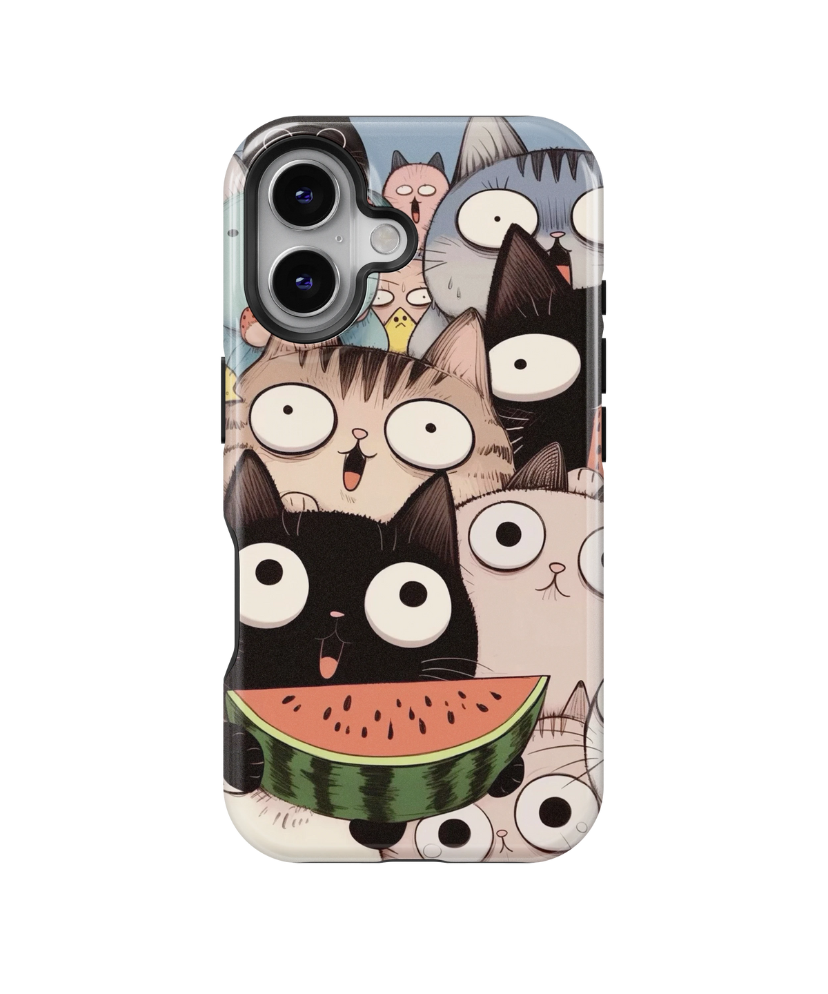 Coque iPhone Crazy Cats – Watermelon