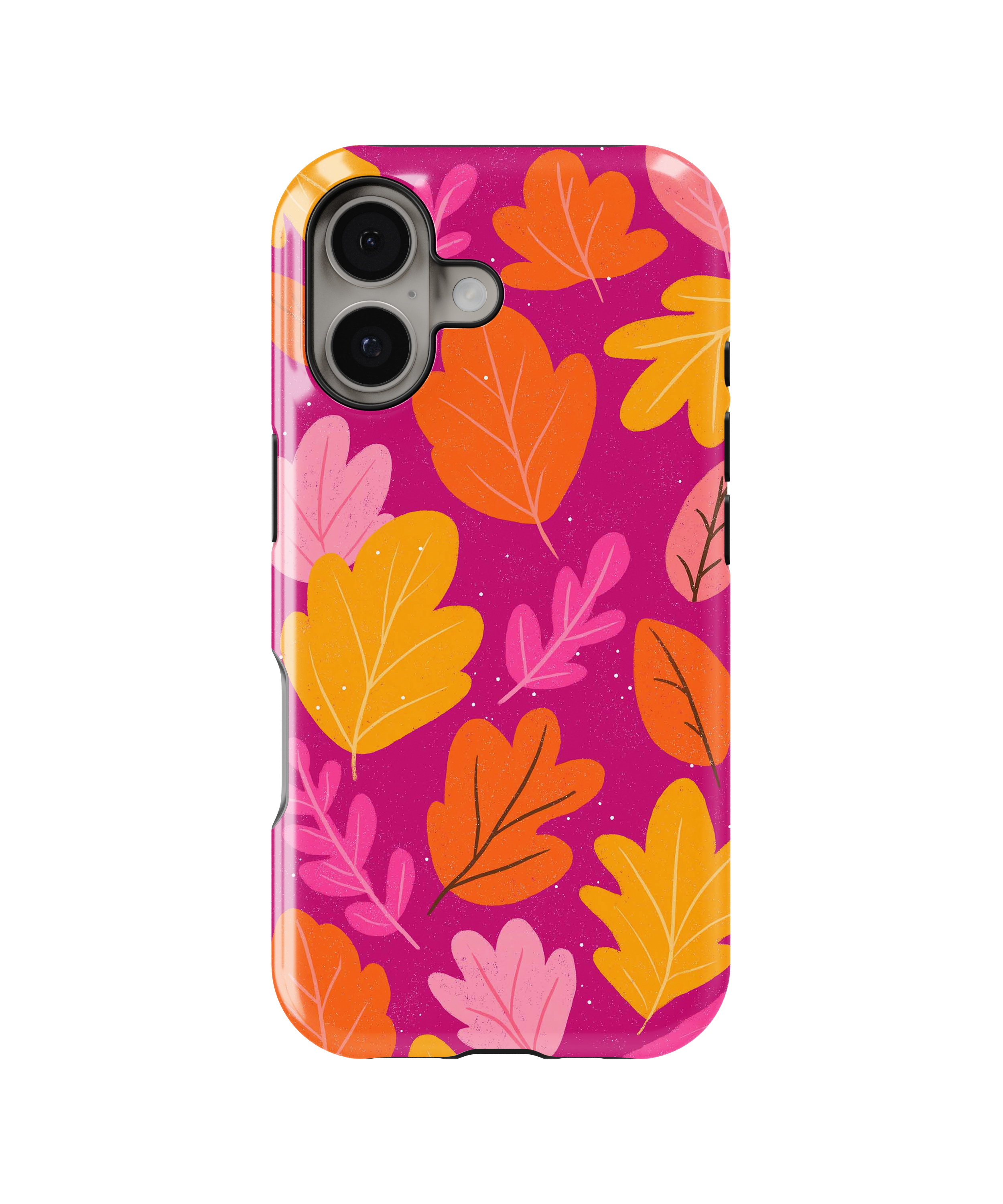 Coque iPhone – Design Feuilles Colorées