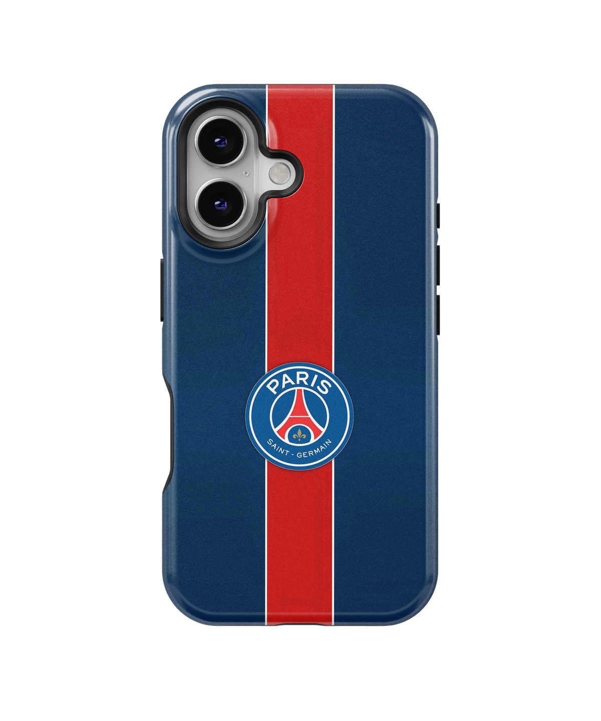 Coque iPhone Paris Saint-Germain – Bleu et rouge | PSG