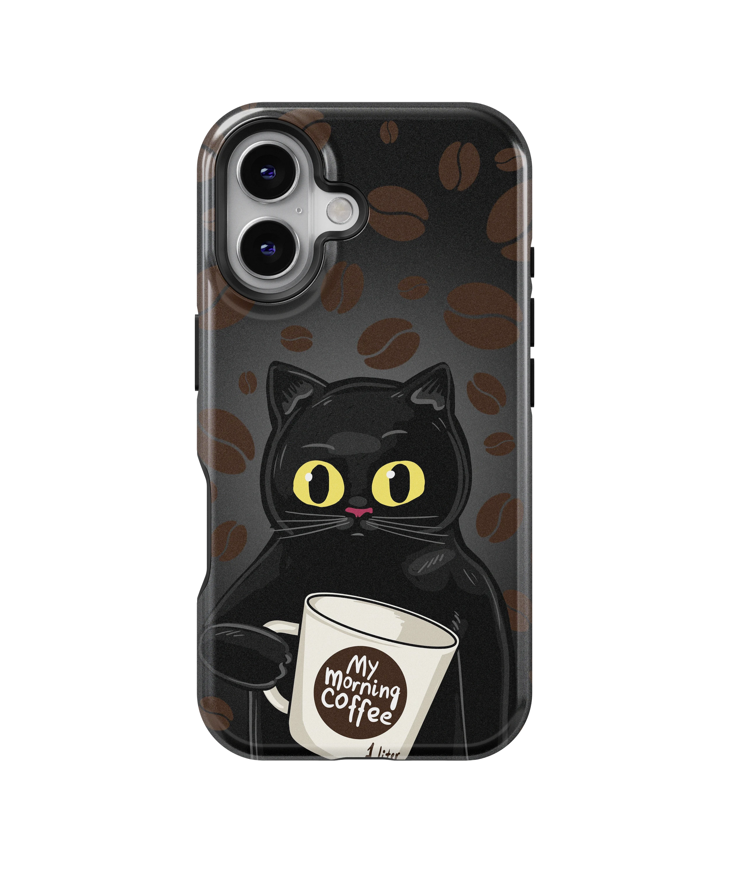 Coque iPhone Chat Café – Avant le café / Après le café