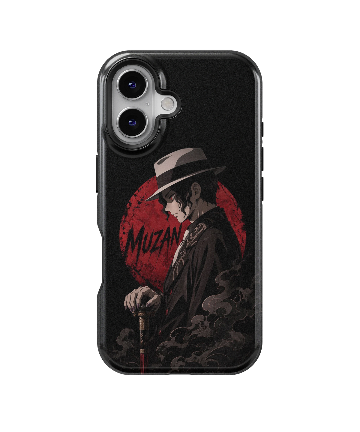 Coque iPhone – Muzan Kibutsuji Red Moon | Demon Slayer
