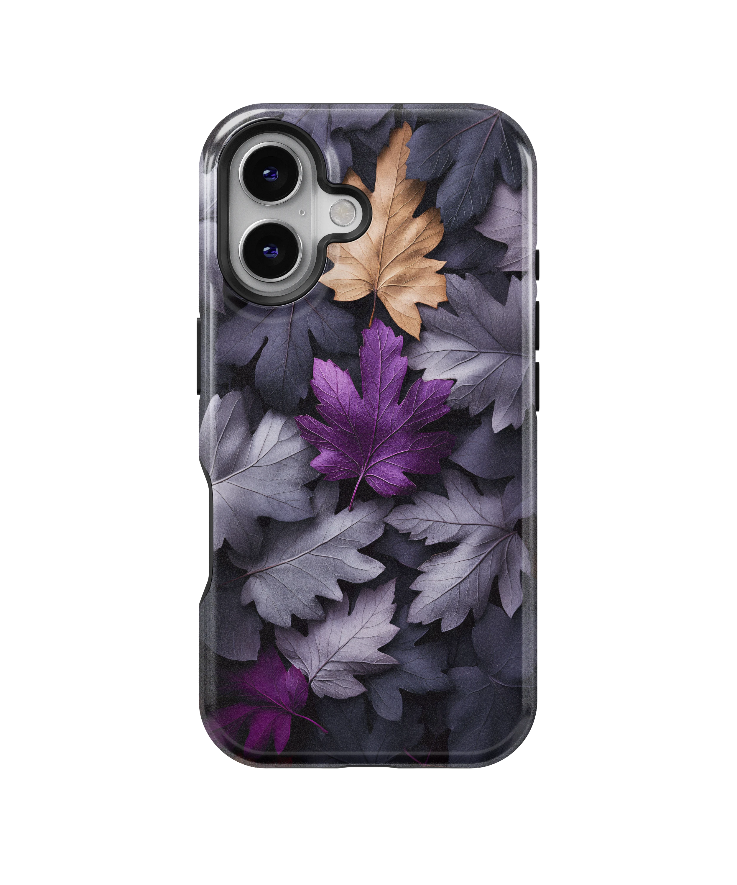 Coque iPhone Purple Autumn Leaves