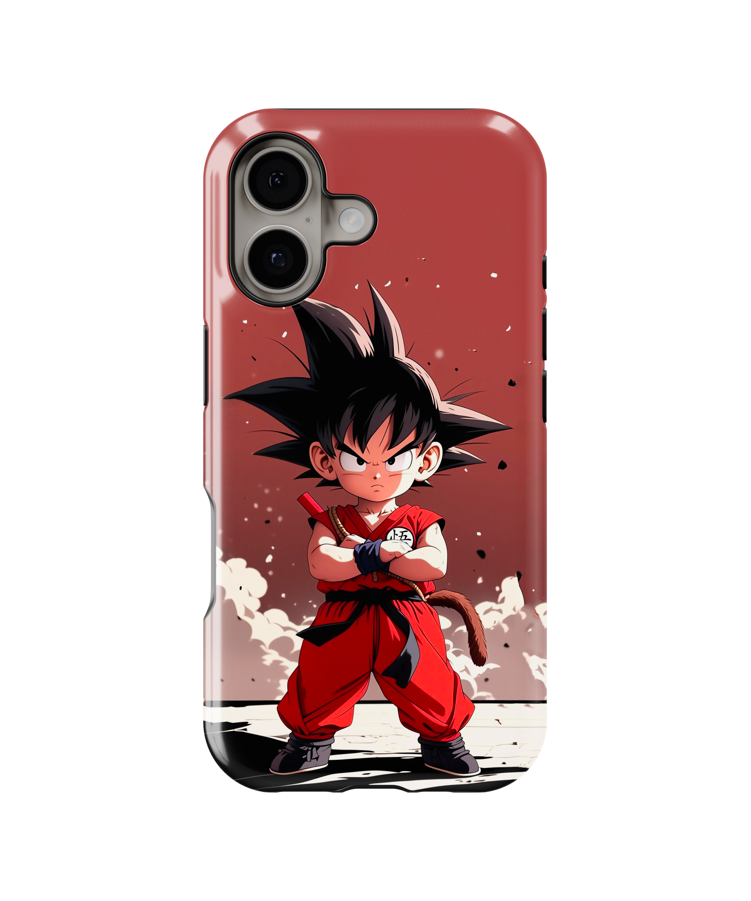 Coque iPhone Anime Goku maroon
